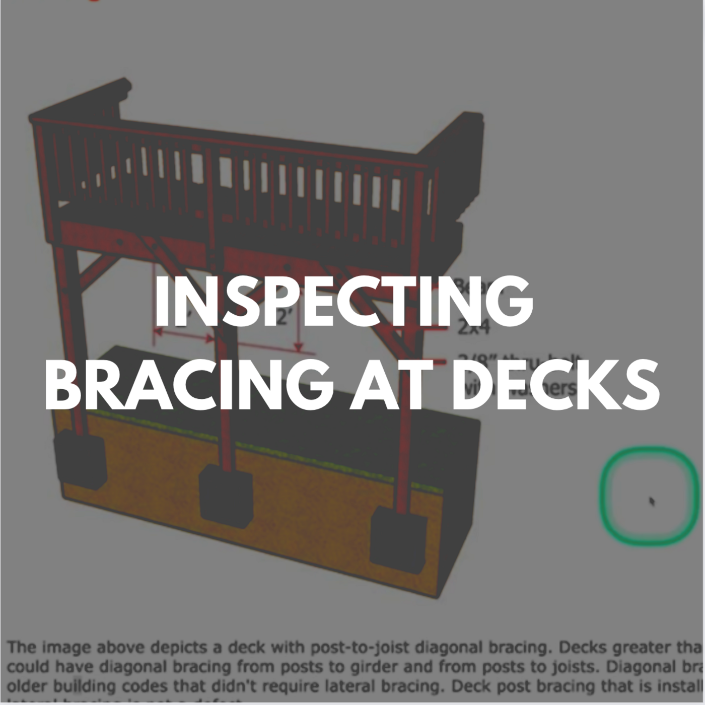 Episode 375: Inspecting Bracing at Decks