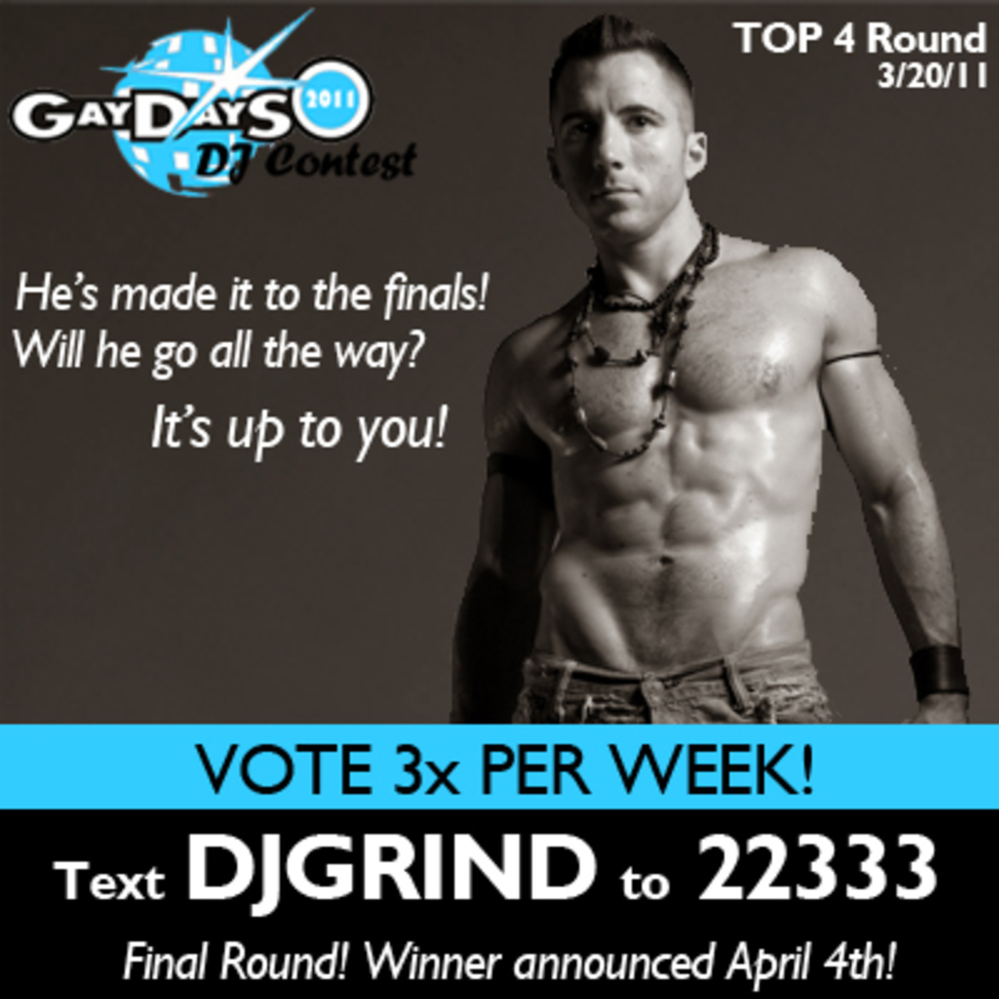GayDays DJ Contest | DJ GRIND -- Top 4 Mix (3/20/11)