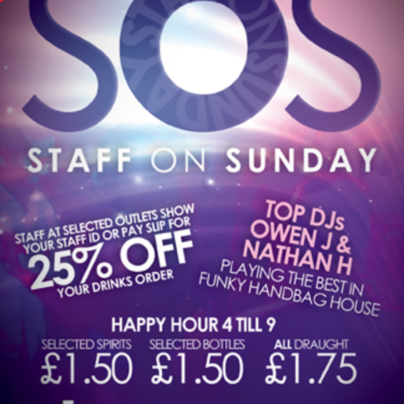 S.O.S. YOUR FINAL WEEKEND DESTINATION