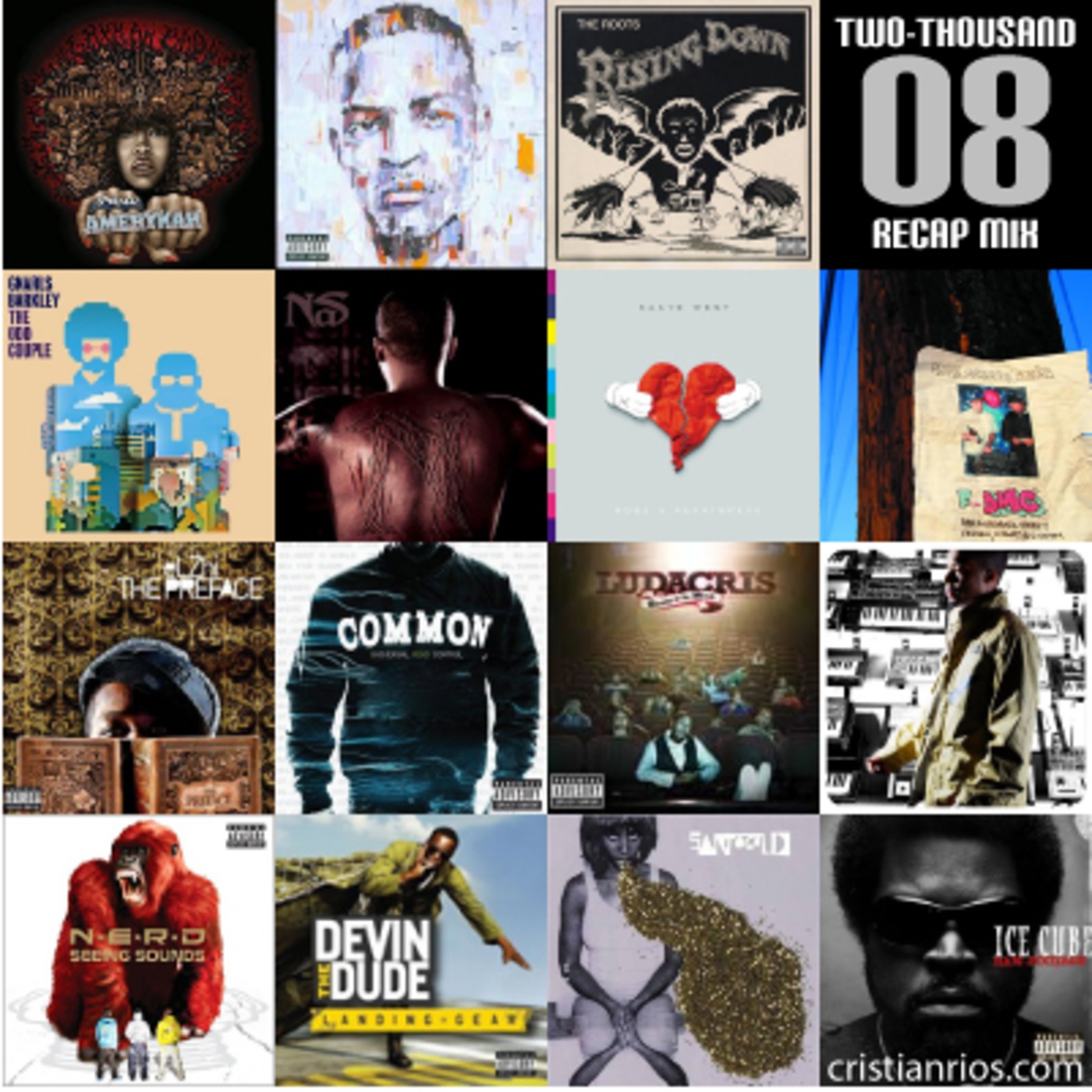 2008 Recap Mix episode artwork