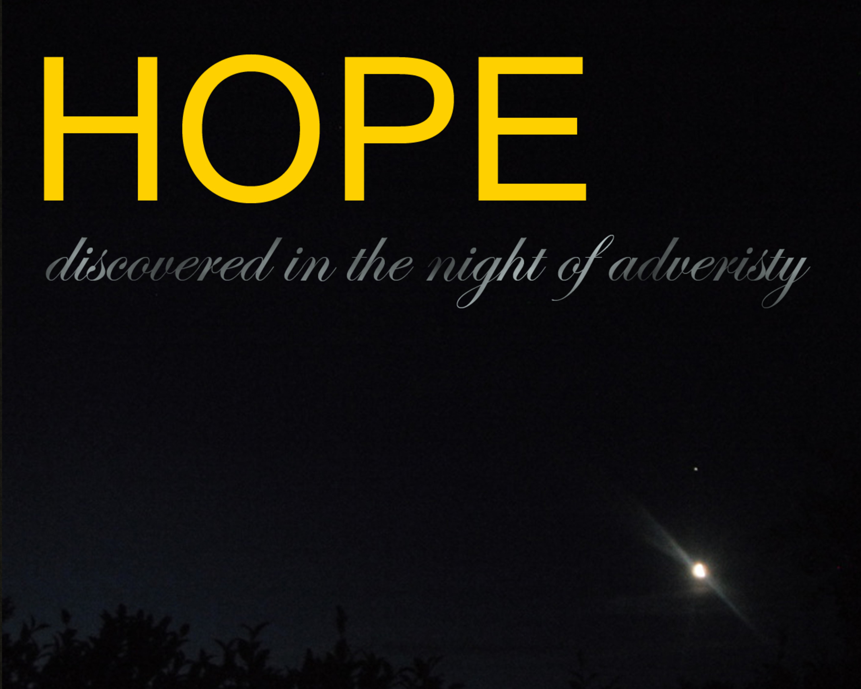 Hope 2 (how suffering ushers in hope)