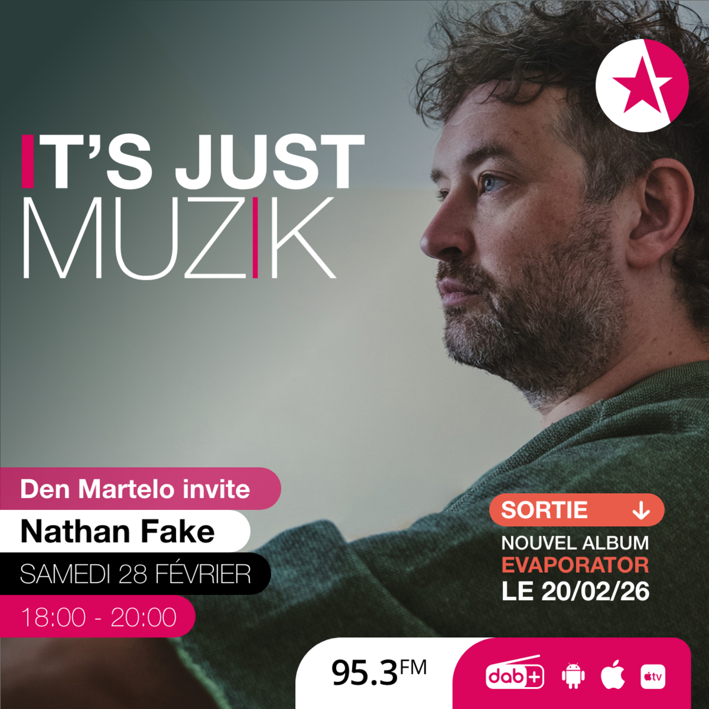 IT'S JUST MUZIK #129 with NATHAN FAKE [28 FEB'26] episode artwork