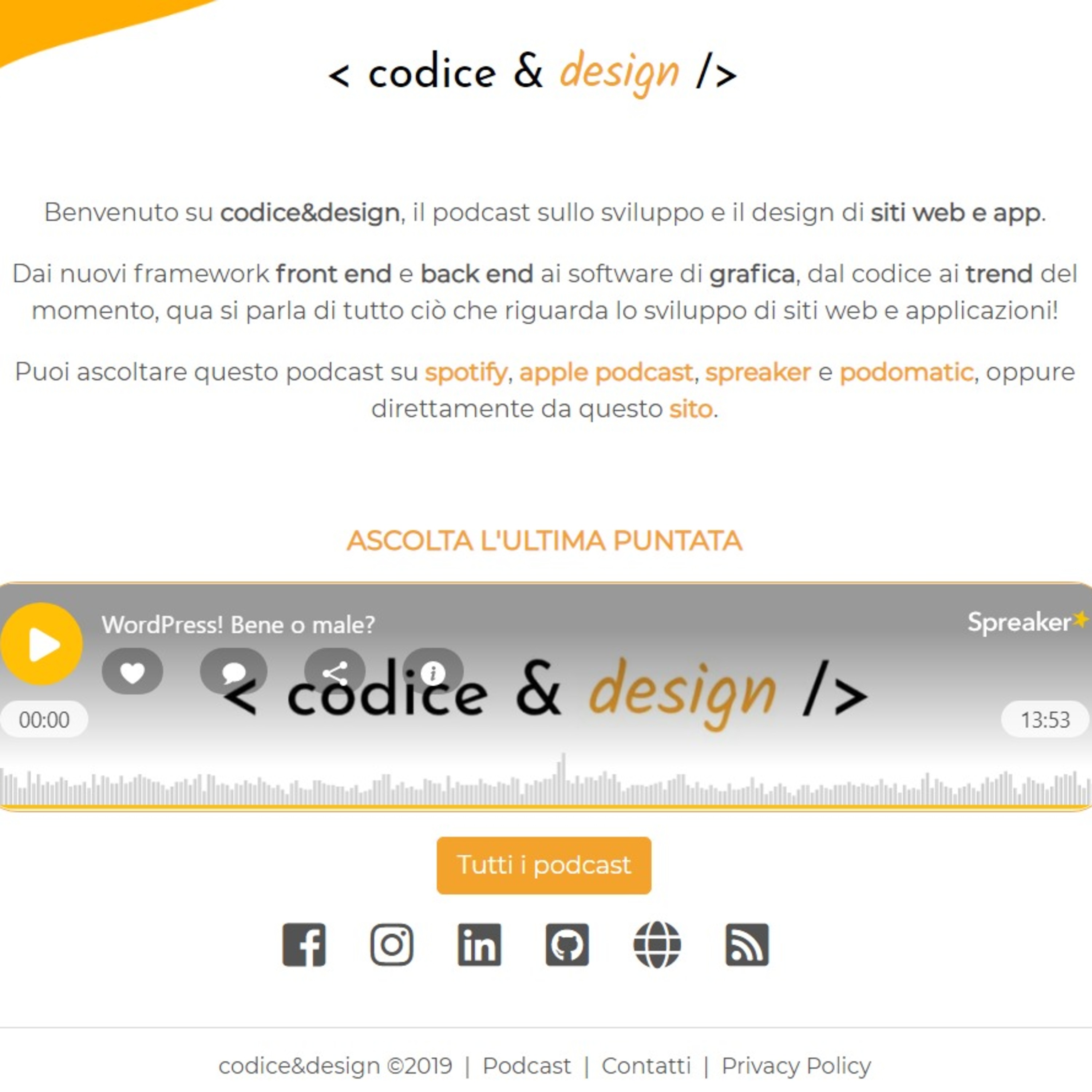Codice e Design - Nuovo sito di codice&design