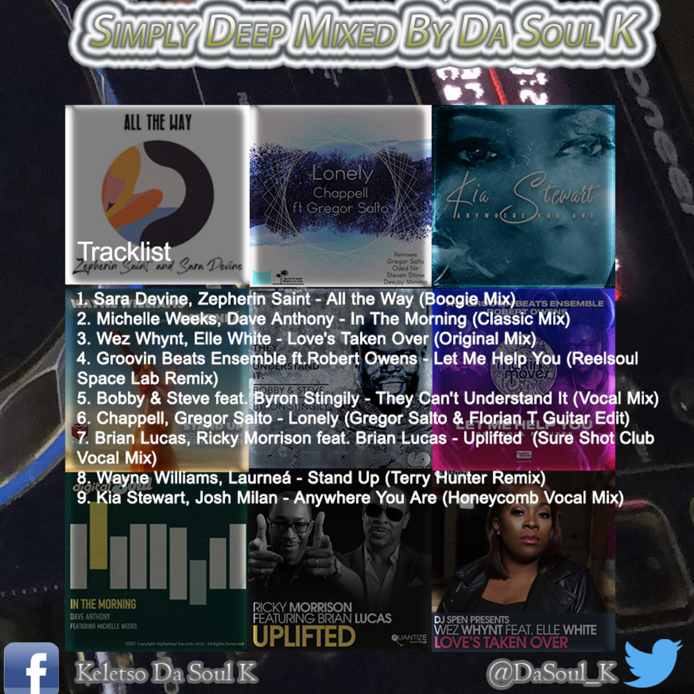 The return of simply deep sessions mixed by Da Soul K