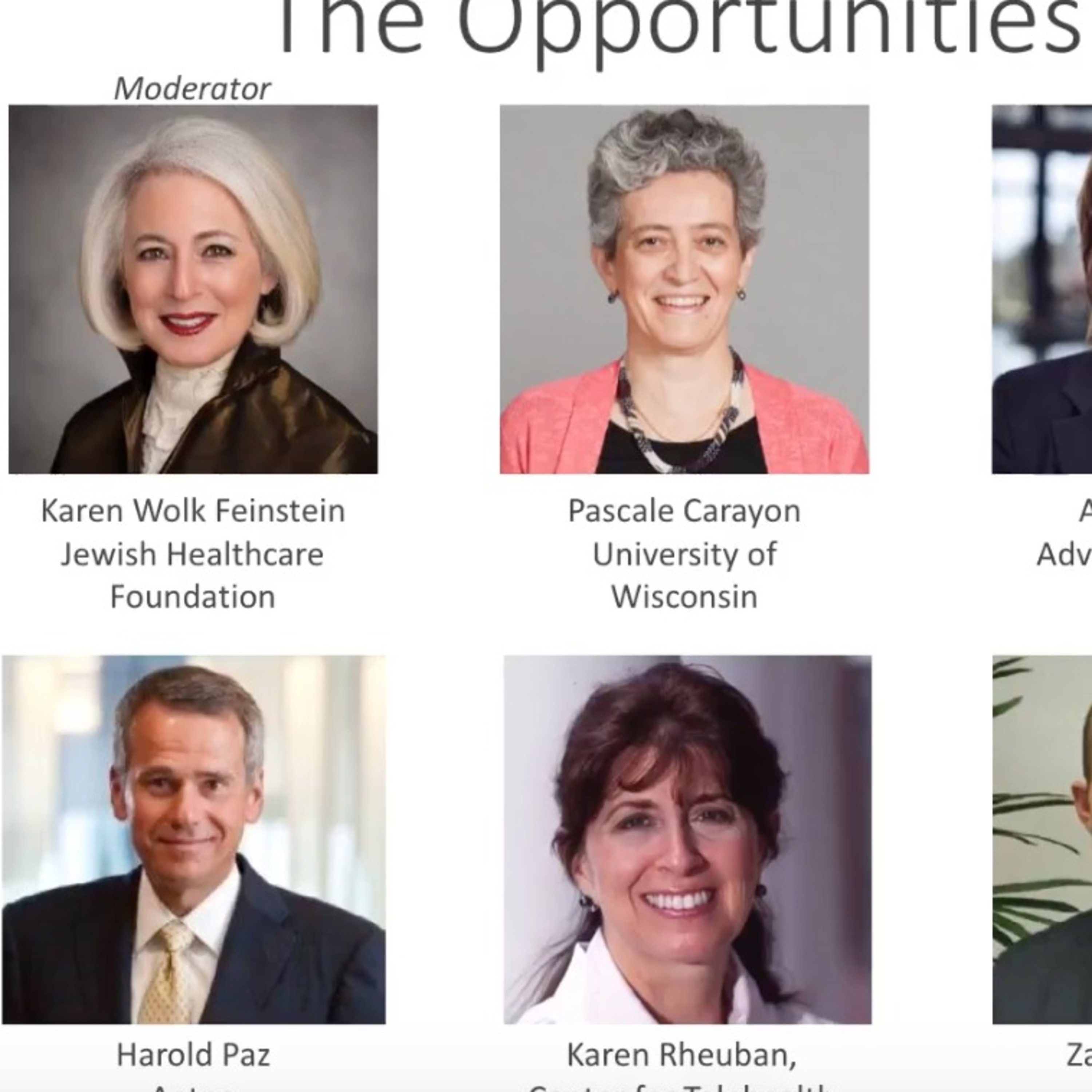Health Care Without Walls: Panel - The Opportunities and Barriers