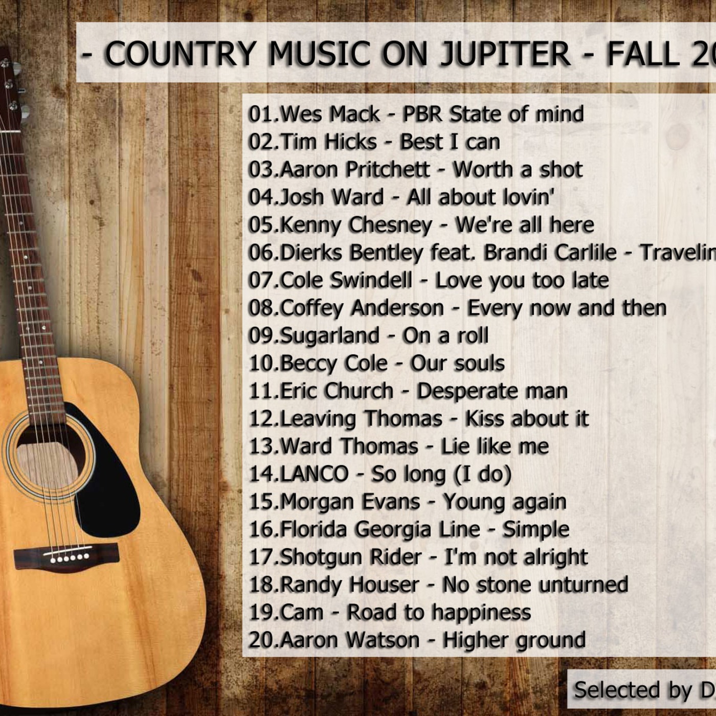 Country Music on Jupiter - Fall 2018 - by DJ Giove