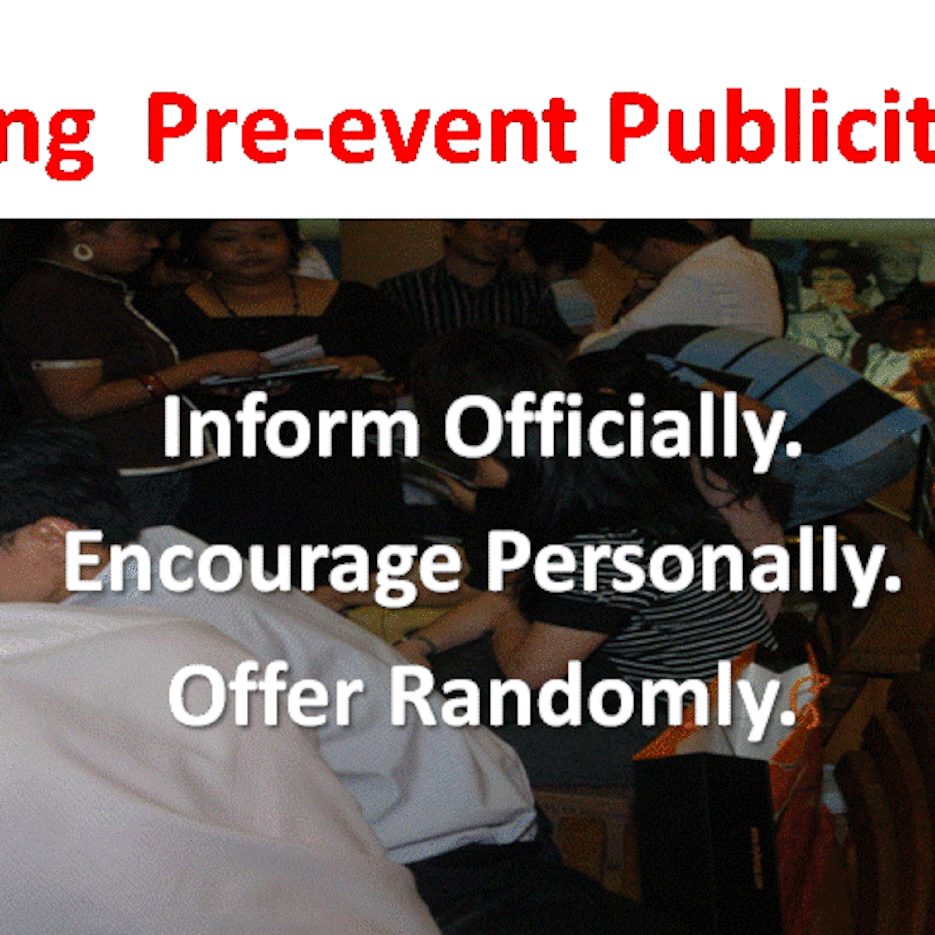 How to create pre event publicity on Radio? episode artwork