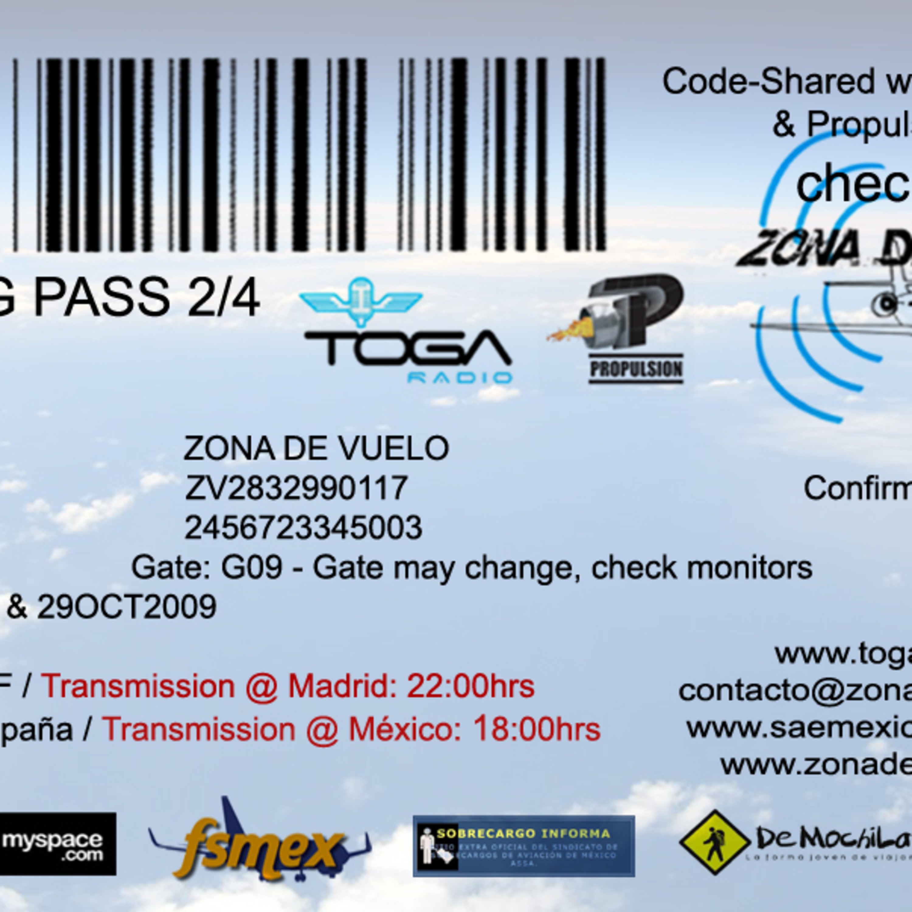 Vuelo 1075 - TOGA Radio - Propulsión 2-4 -271009 episode artwork