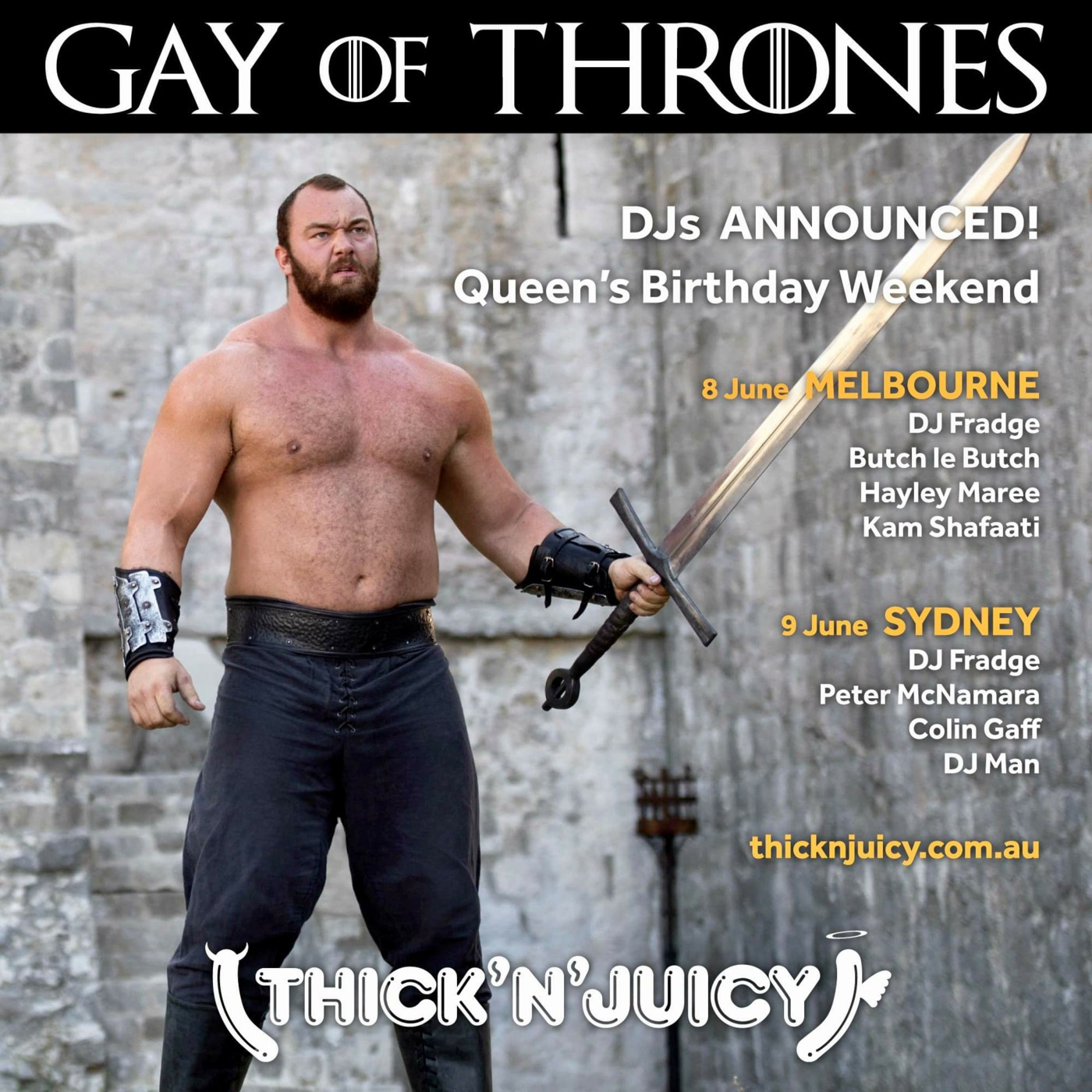 THICK N' JUICY Melbourne June 2019