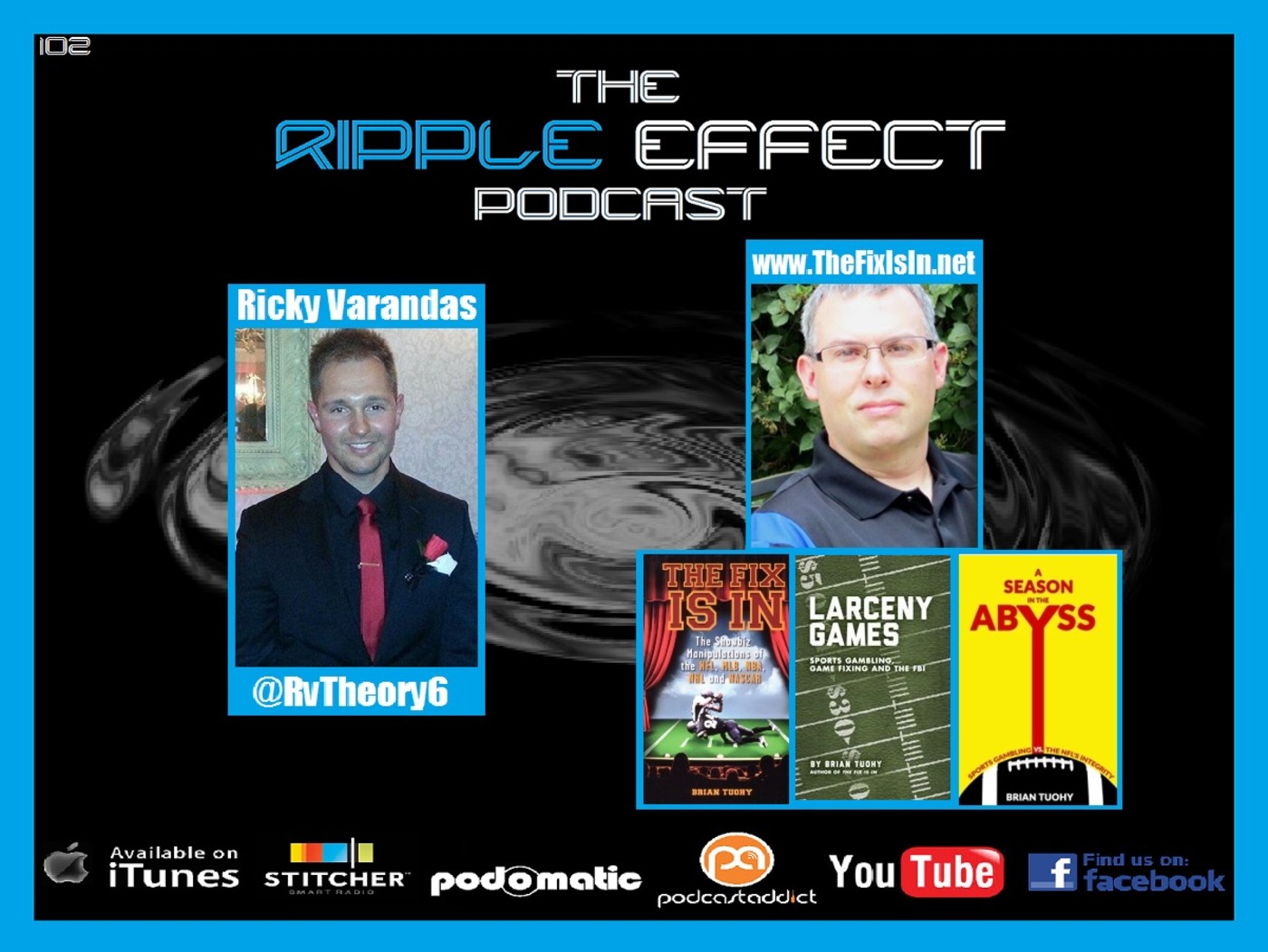 The Ripple Effect Podcast #102 (Brian Tuohy | The Fix Is In: The Showbiz Manipulations of the NFL, MLB, NBA, NHL, and NASCAR)