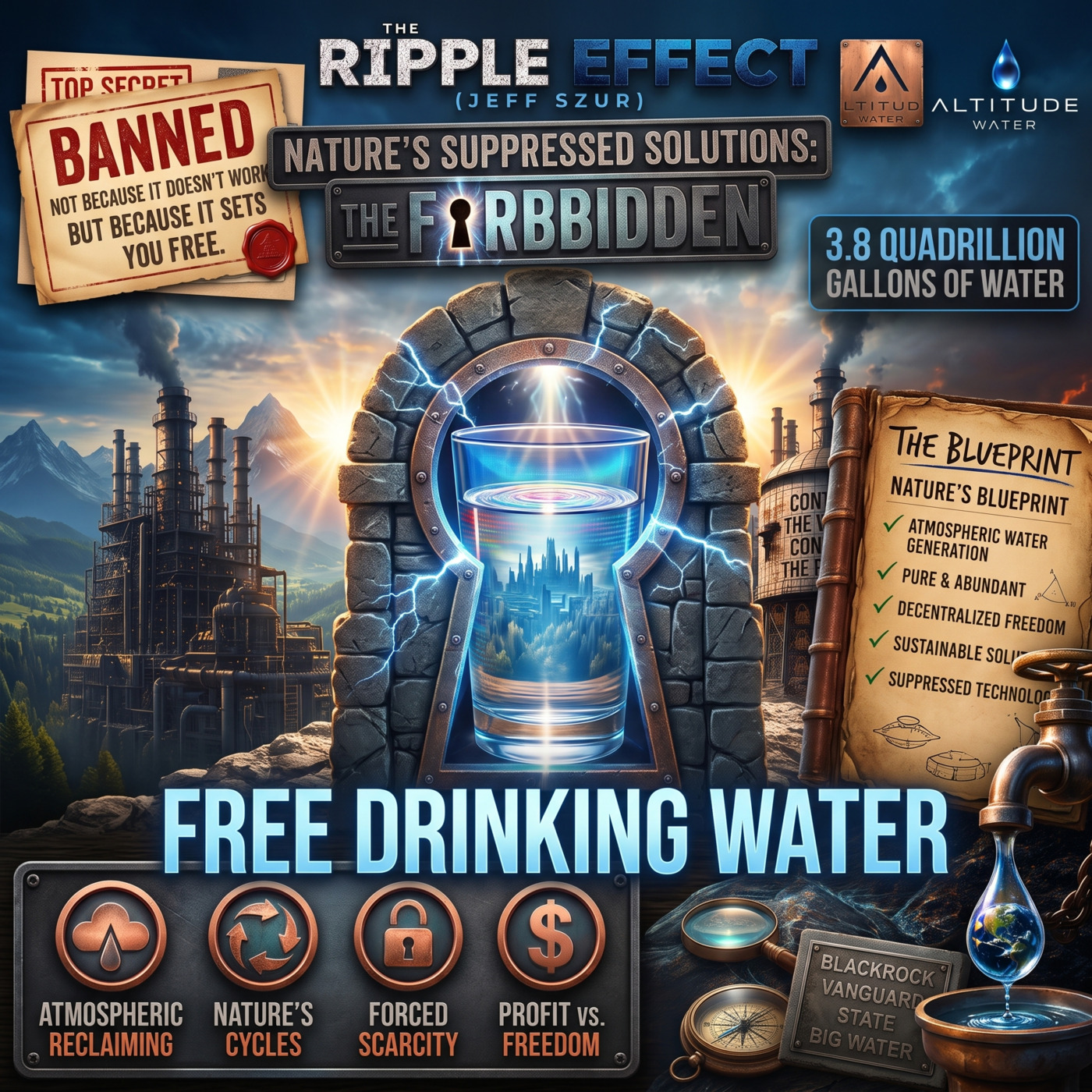 Episode 586: The Ripple Effect Podcast (Jeff Szur | Nature's Suppressed Solutions: The Forbidden Free Drinking Water)