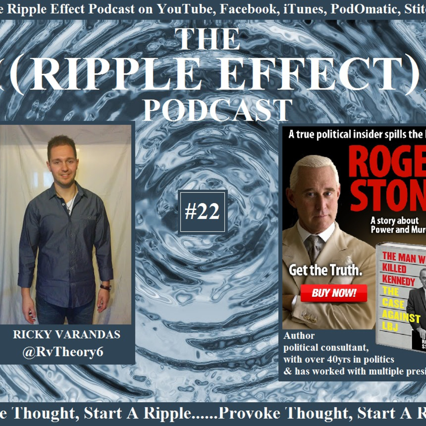 The Ripple Effect Podcast # 22 (Roger Stone | THE MAN WHO KILLED KENNEDY: The Case Against LBJ)