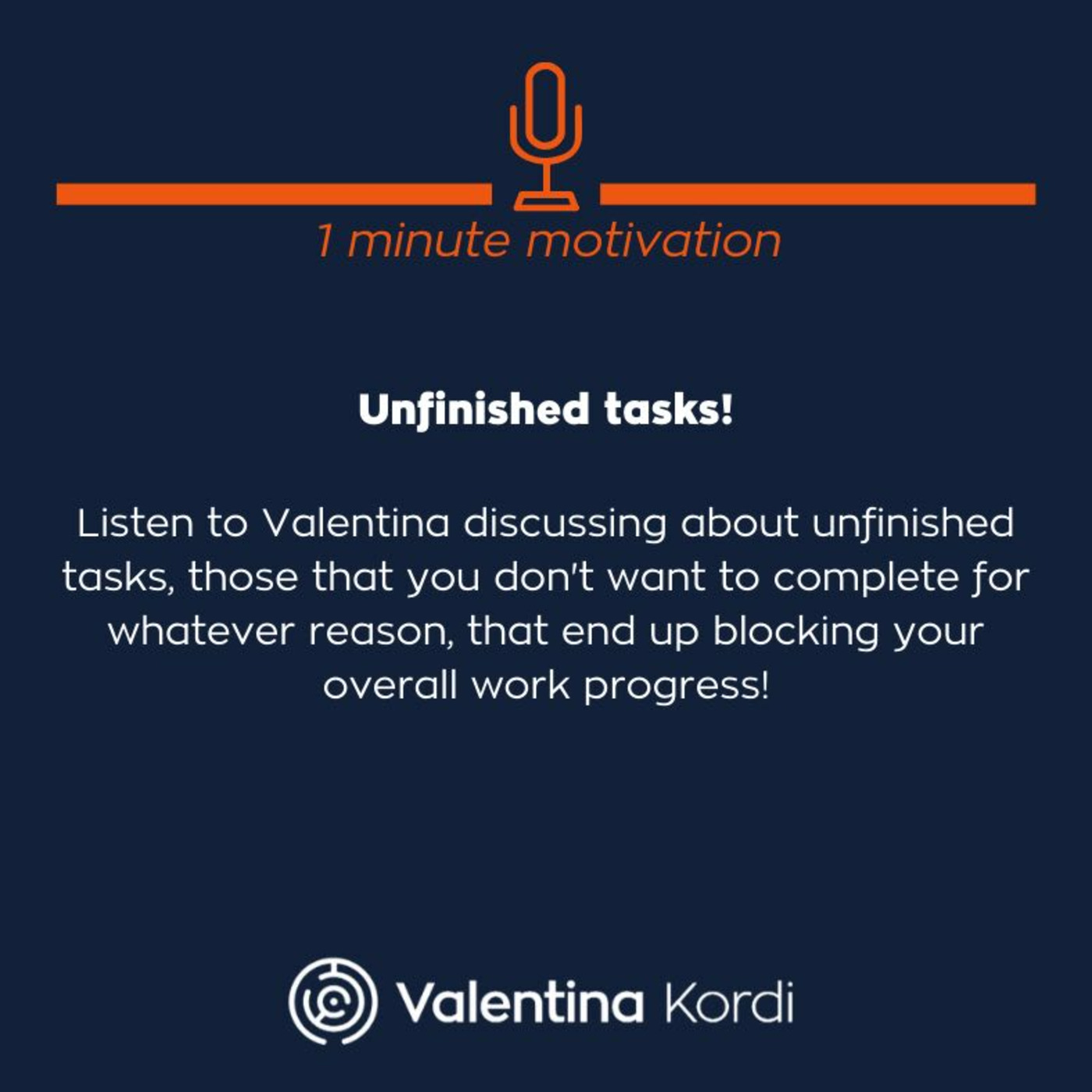 Unfinished tasks!