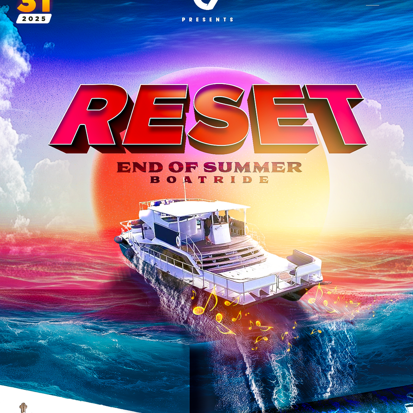 Episode 131: RESET BOATRIDE 31.8.25 - DJ RUSTY G & MISTA GENIUS LIVE