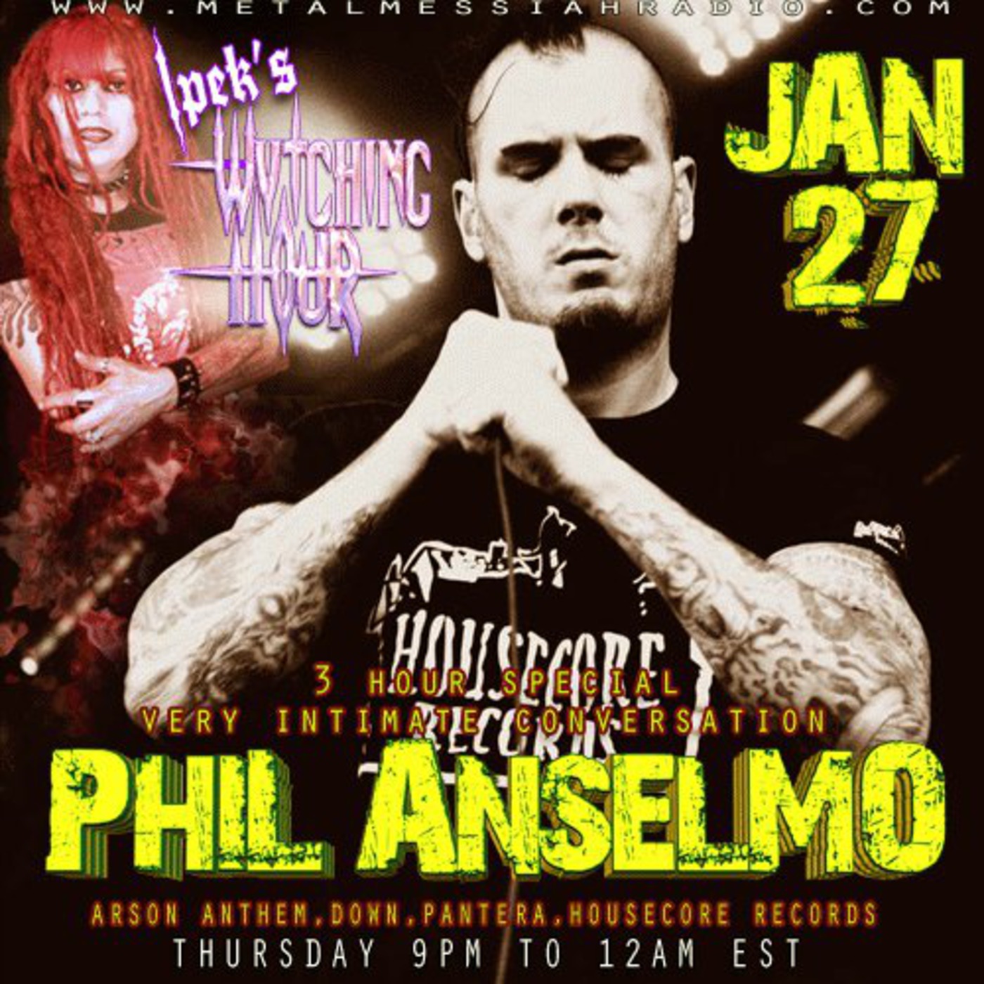 Ipek's Wytching Hour Interview with Phil Anselmo (Arson Anthem, Down, Pantera) episode artwork