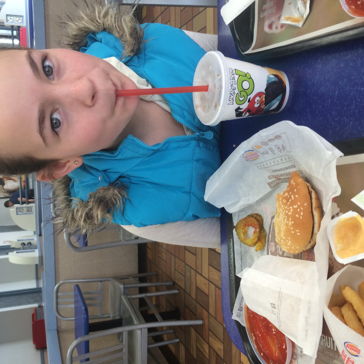 Practicing Spanish at Burger King