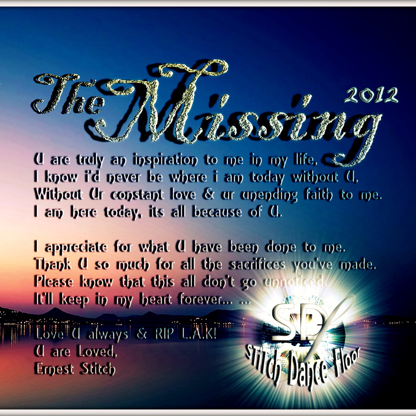 2012 The Missing - SDF Club House Session