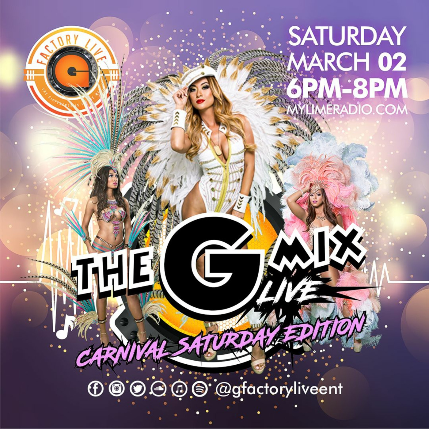 The GmixLive Carnival Saturday Edition EP 7 on MyLimeRadio.com episode artwork