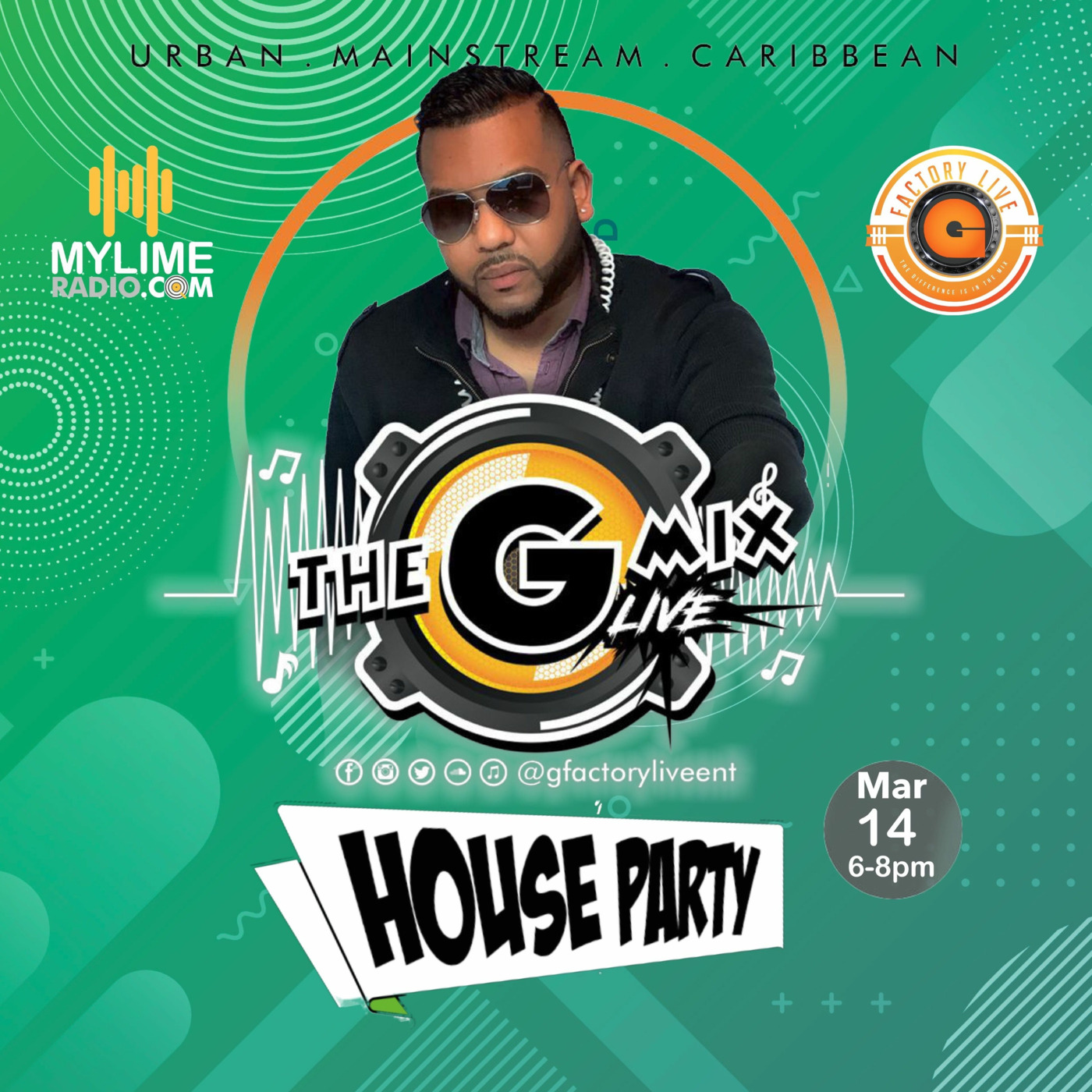 The GMixLive EP27 With GfactoryLive On MyLimeRadio.com HOUSE PARTY EDITION episode artwork