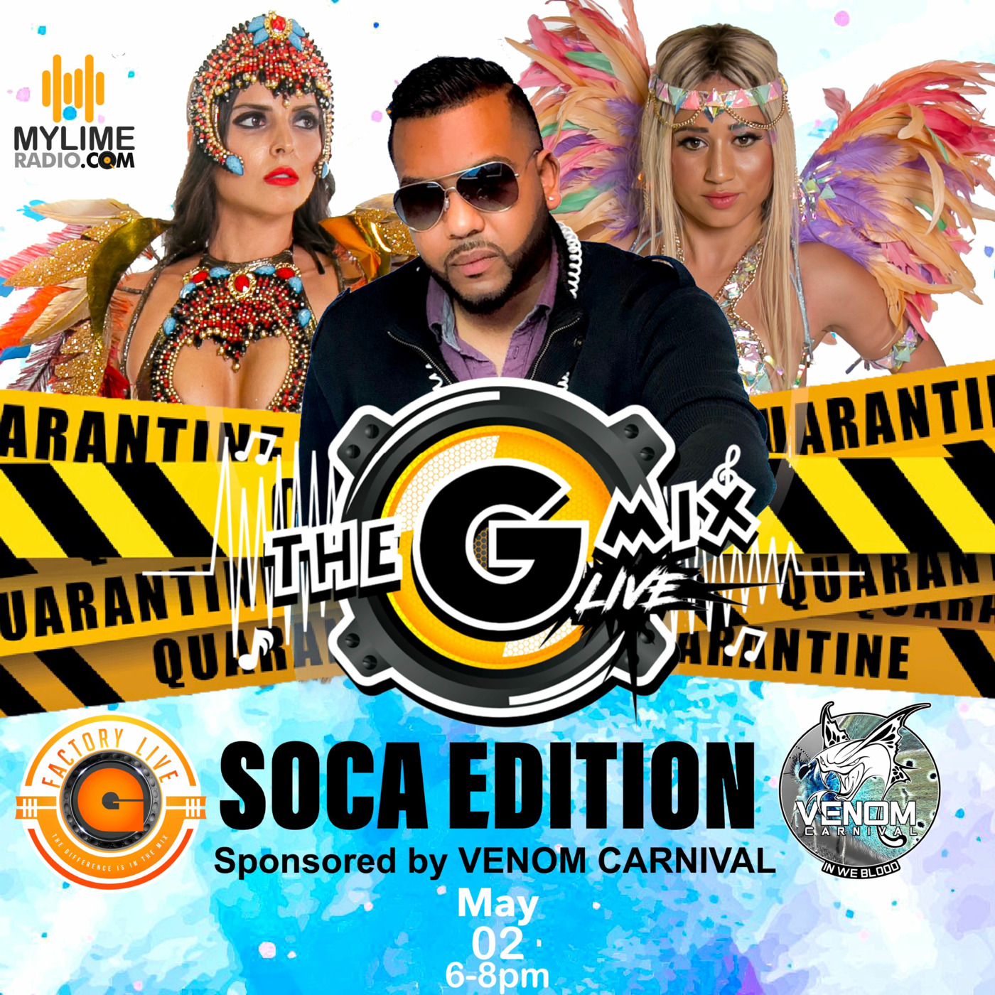 The GMixLive EP34 SOCA EDITION Sponsored by Venom Carnival on Mylimeradio.com episode artwork