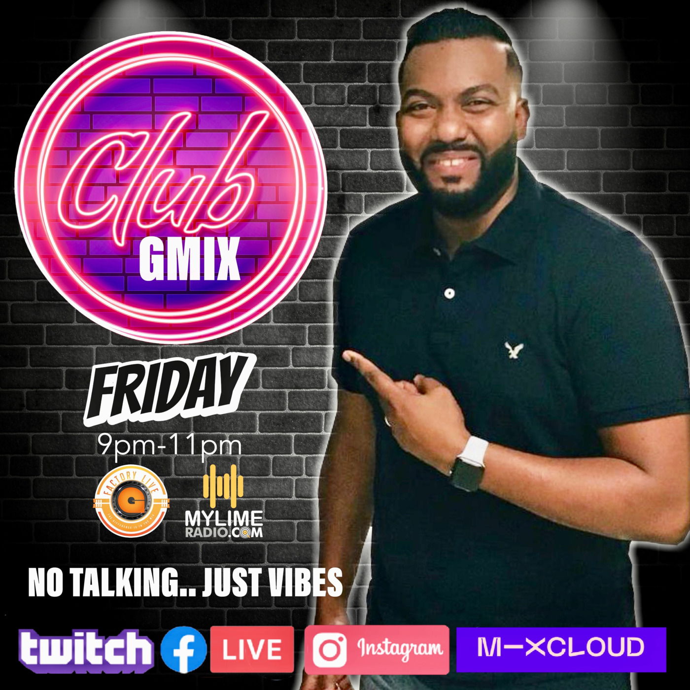 THE CLUB GMIX on MyLimeRadio with GfactoryLive  EP02 episode artwork