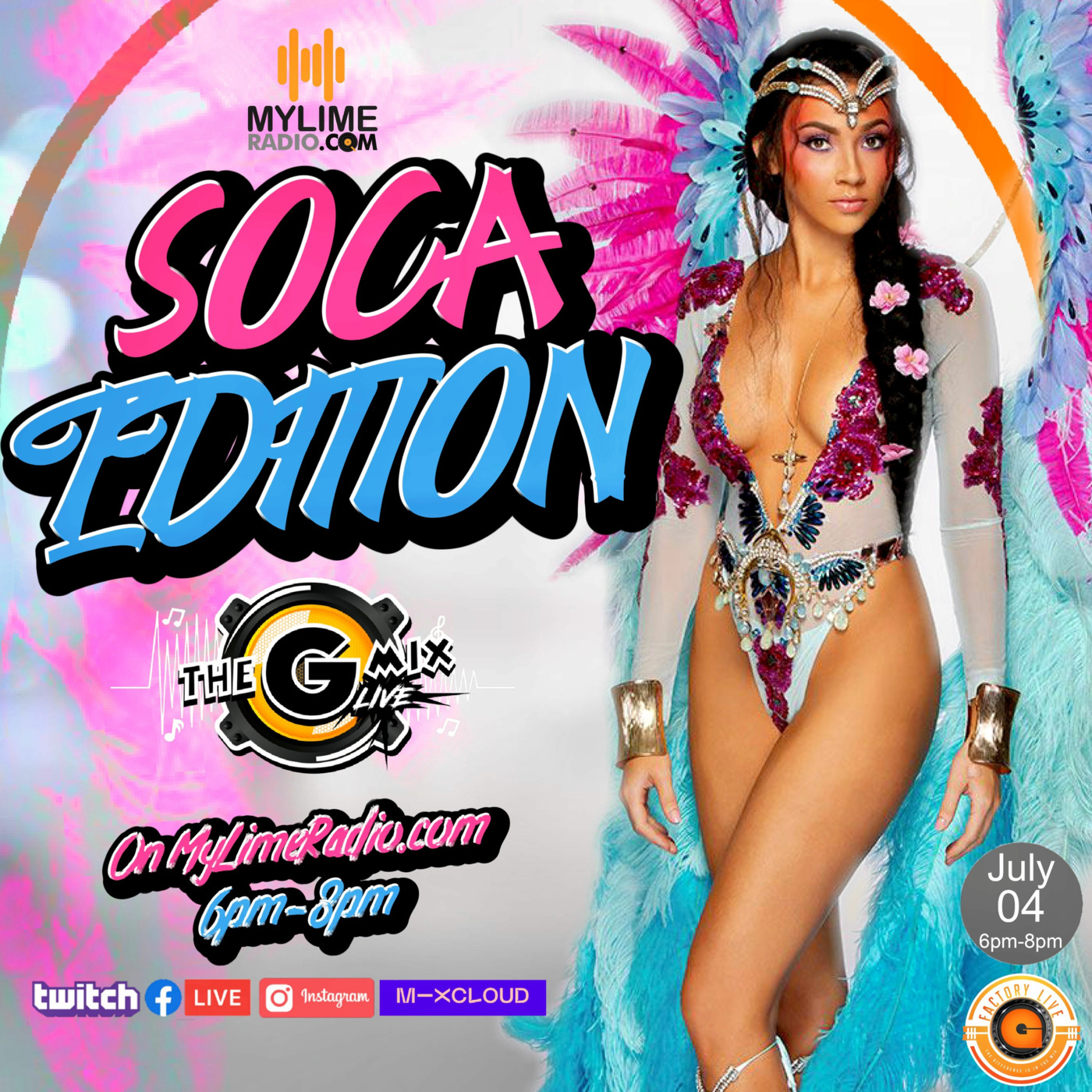 THE GMIXLIVE EP41 THE SOCA  LOCKED DOWN EDITION on MyLimeRadio.com episode artwork