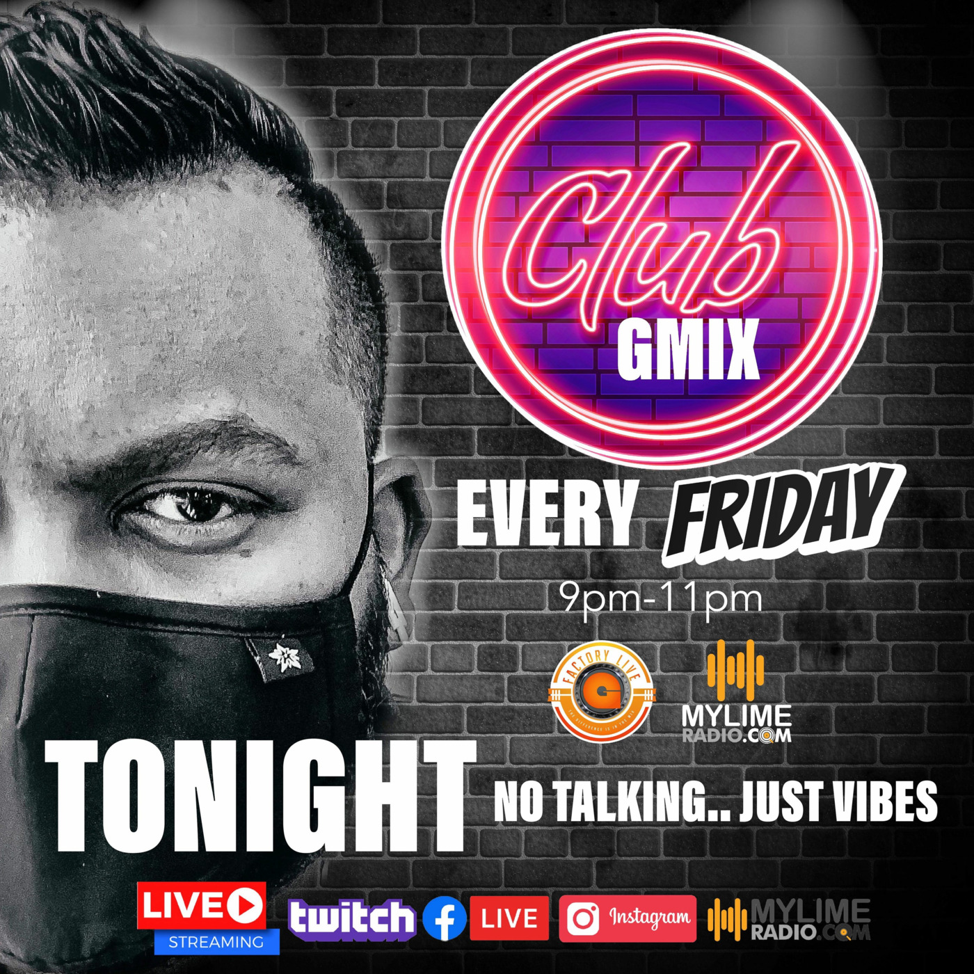 THE CLUB GMIX on MyLimeRadio with GfactoryLive EP05 episode artwork