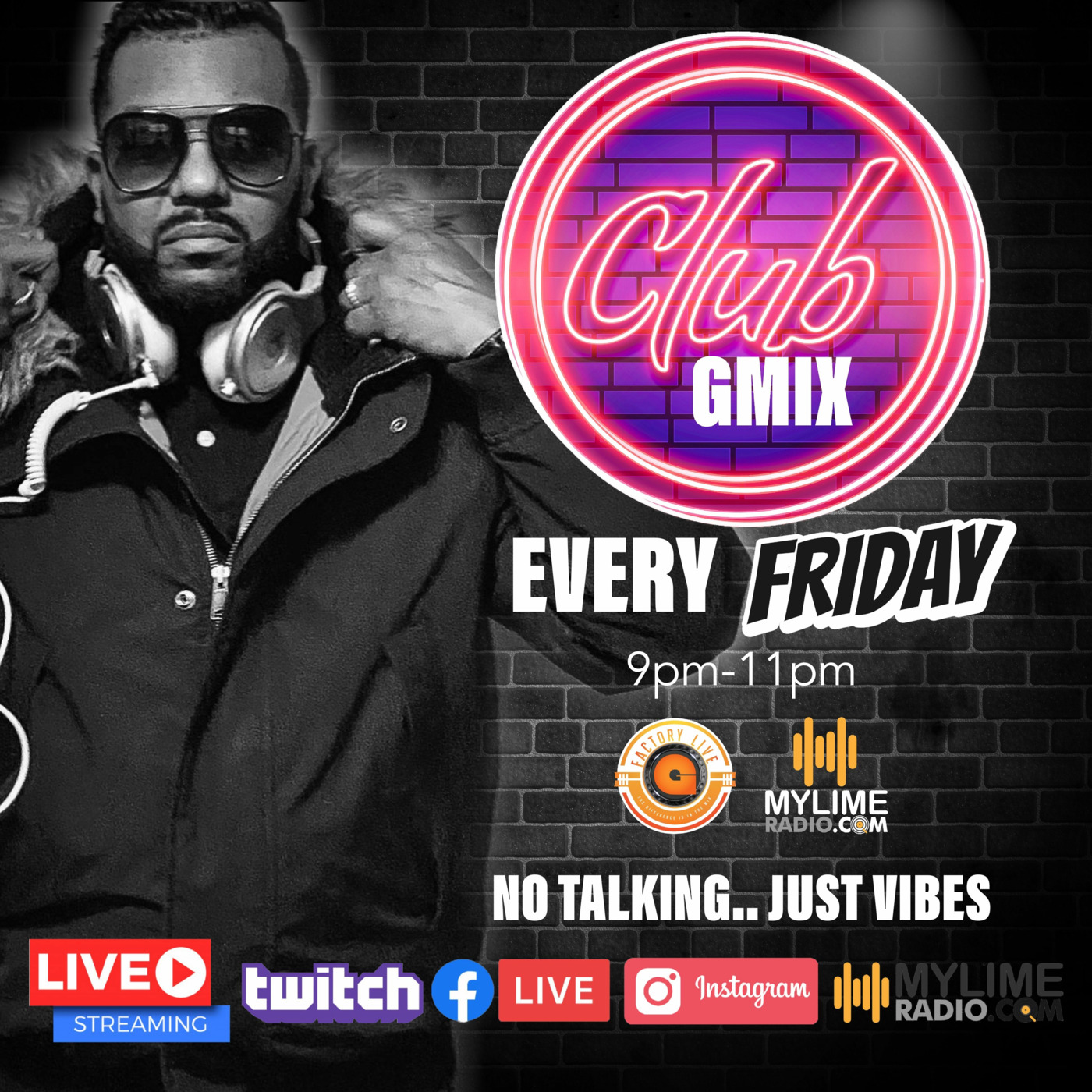 THE CLUB GMIX on MyLimeRadio with GfactoryLive EP06 episode artwork