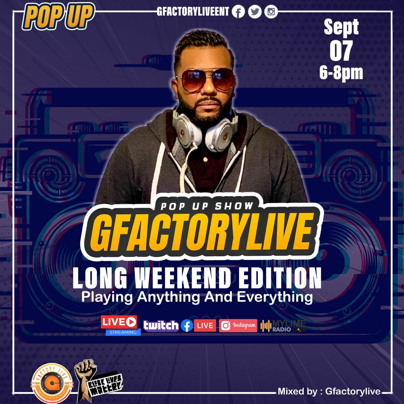 POP UP EVENT SPECIAL EDITION Pt2 Live Recording Mixed by GfactoryLive episode artwork