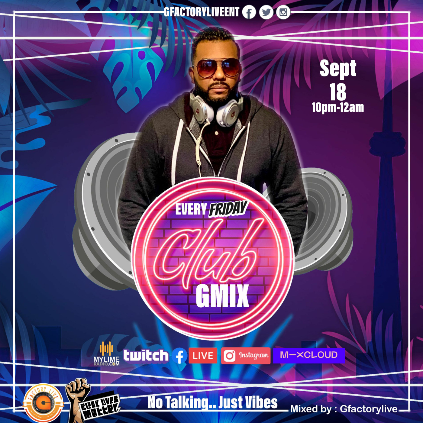 THE CLUB GMIX EP08 on Mylimeradio.com Live Recording Mixed by GfactoryLive episode artwork