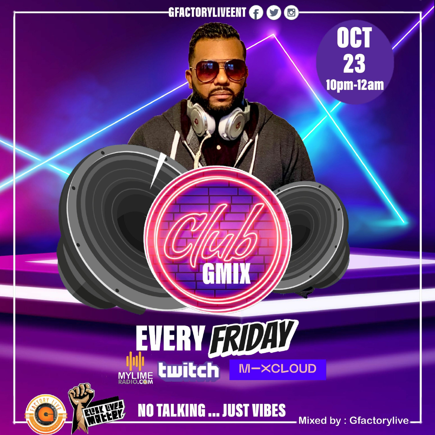 THE CLUB GMIX EP11 on Mylimeradio.com Live Recording Mixed by GfactoryLive (OCT23rd2020) episode artwork