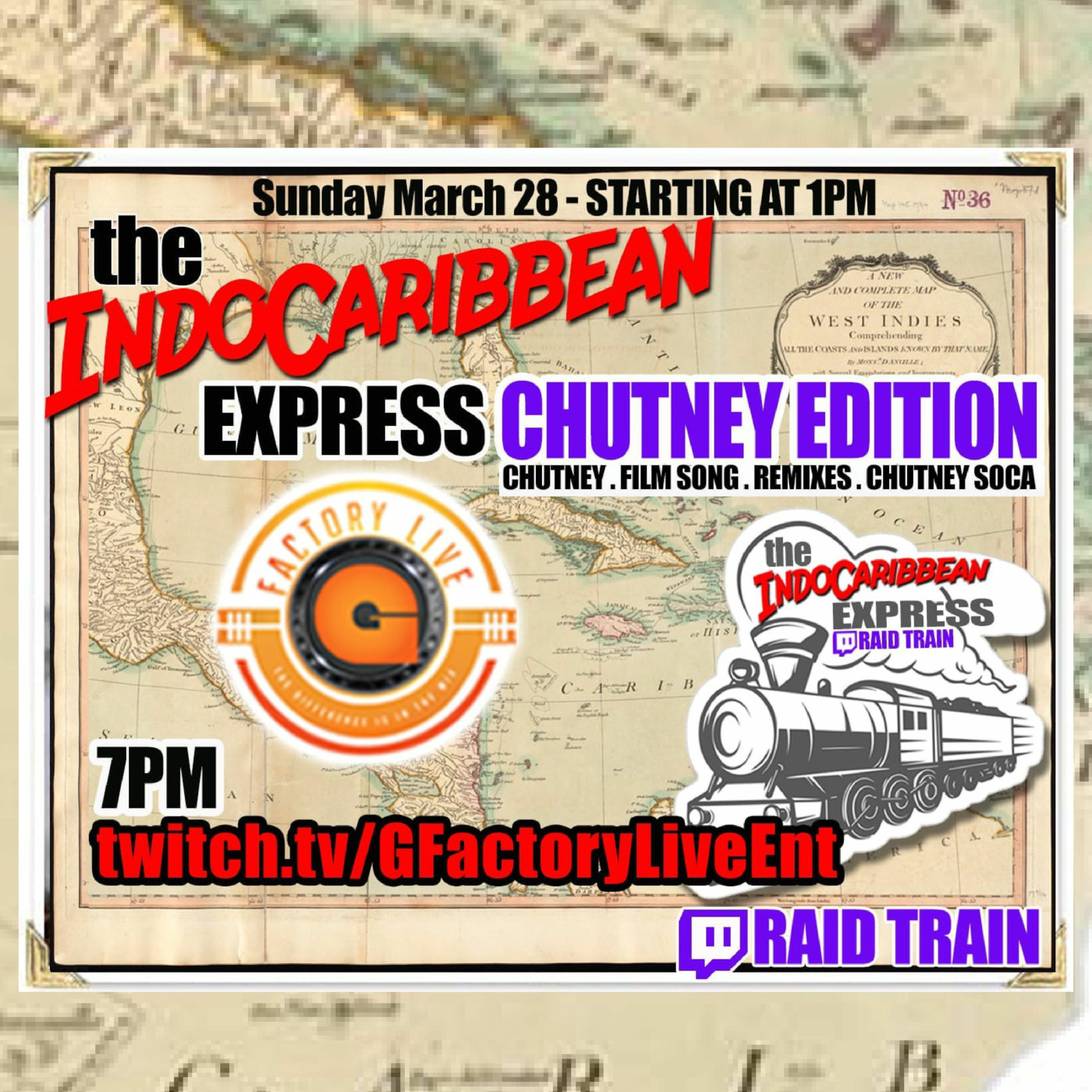 INDO CARIBBEAN EXPRESS RAID TRAIN 1 FULL HOUR  28.03.2021 episode artwork