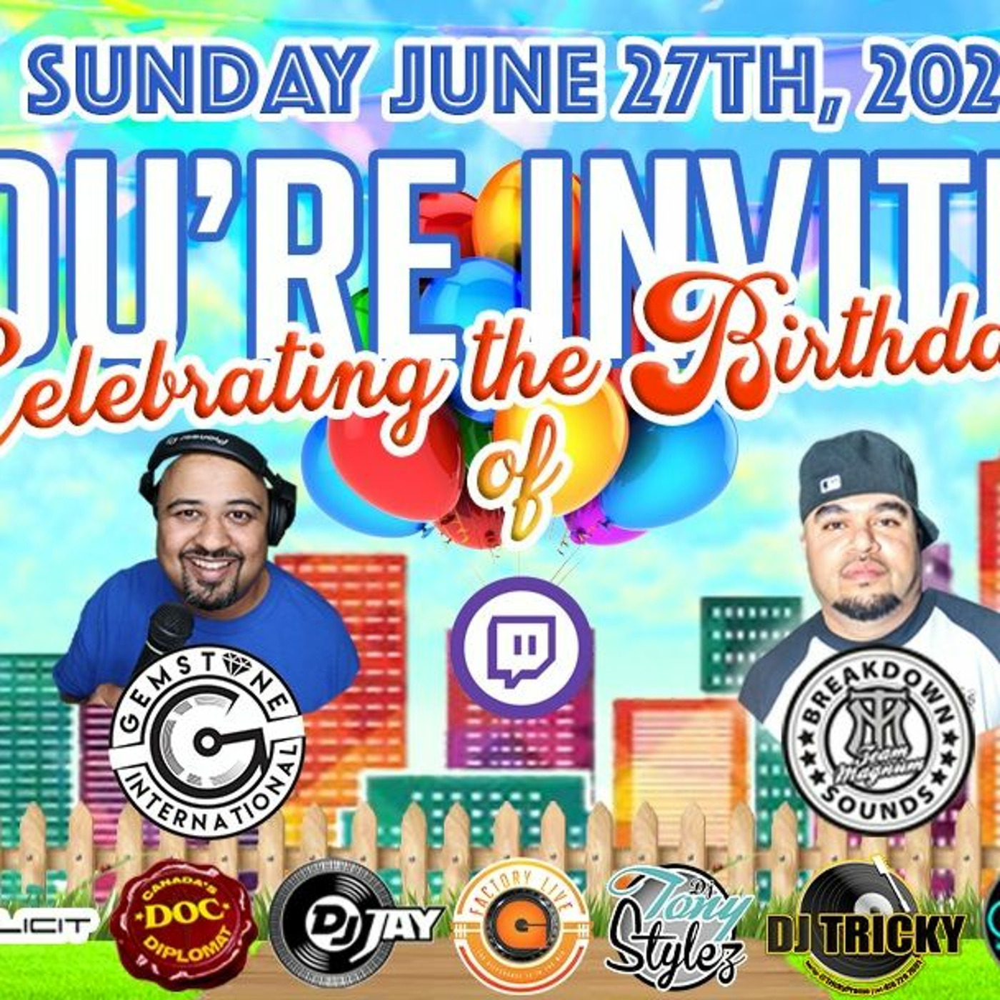 SUNDAY SCHOOL BIRTHDAY RAID 4pm -5pm With GFACTORYLIVE 27.06.2021 episode artwork