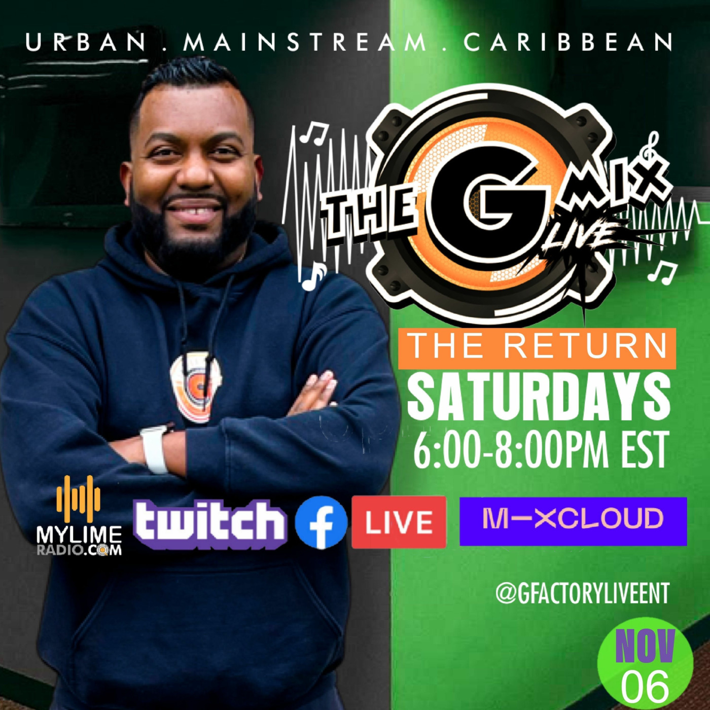 THE GMIX LIVE LIVE RECORDING on MyLimeRadio.com NOV.06.2021 episode artwork