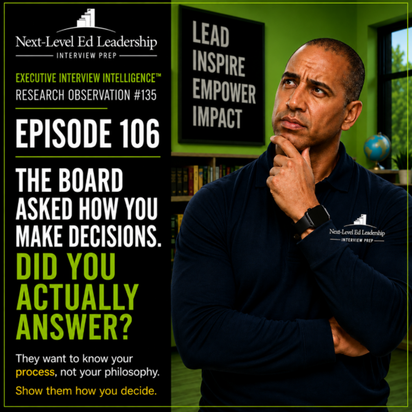 Episode 106: The Board Asked How You Make Decisions. Did You Actually Answer? episode artwork
