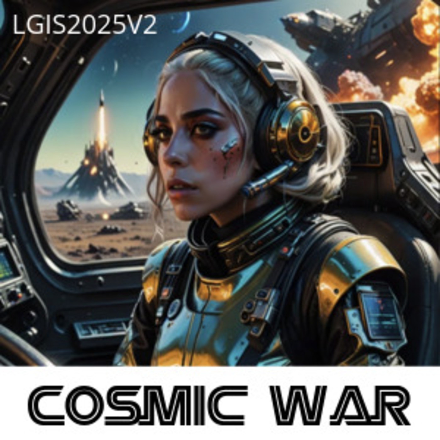 Bonus Rock Version ":Cosmic War" -Lady Gaga In Space 2025 Volume 2-