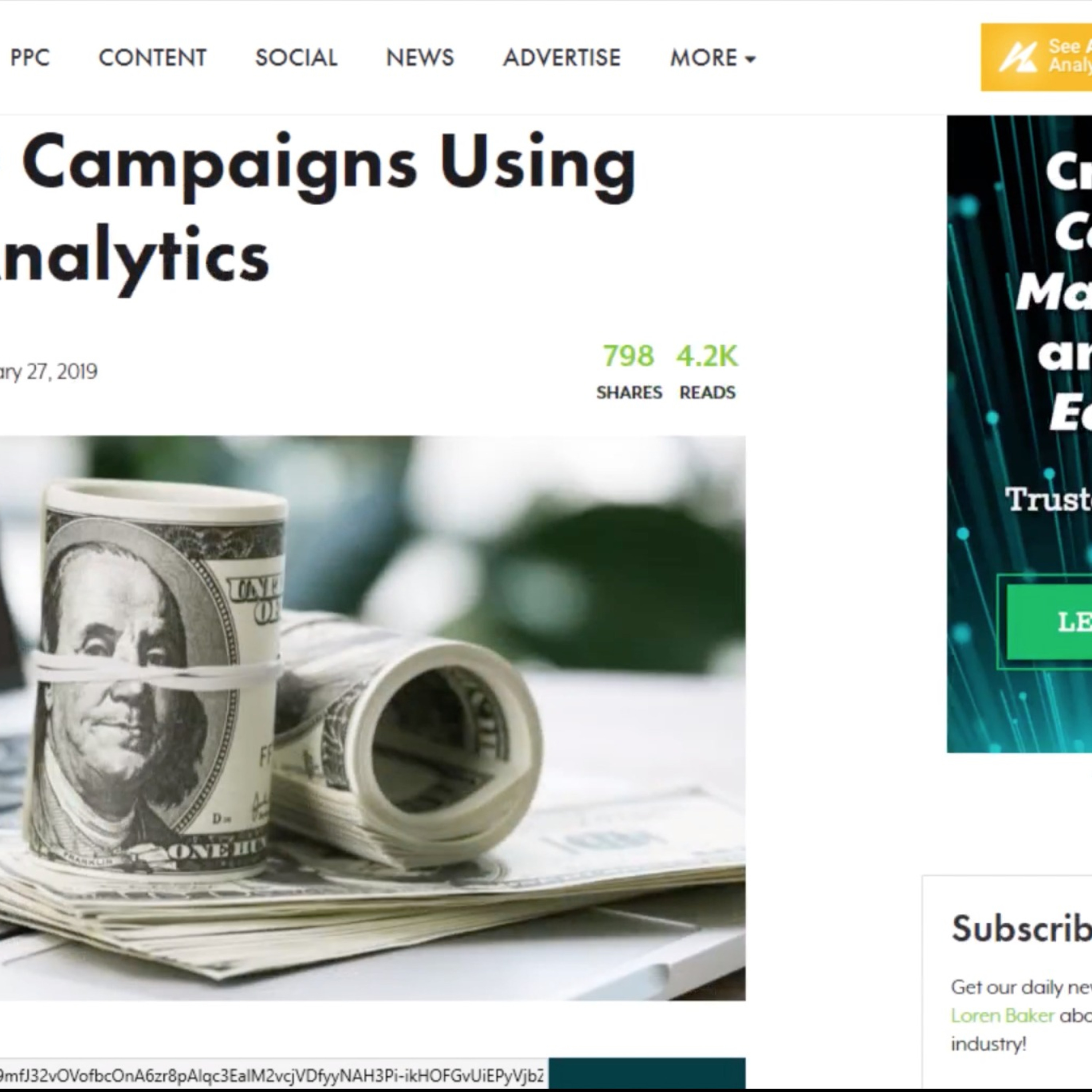 How to Calculate the ROI of Your SEO Campaigns Using Google Analytics by Adam Heitzman #454
