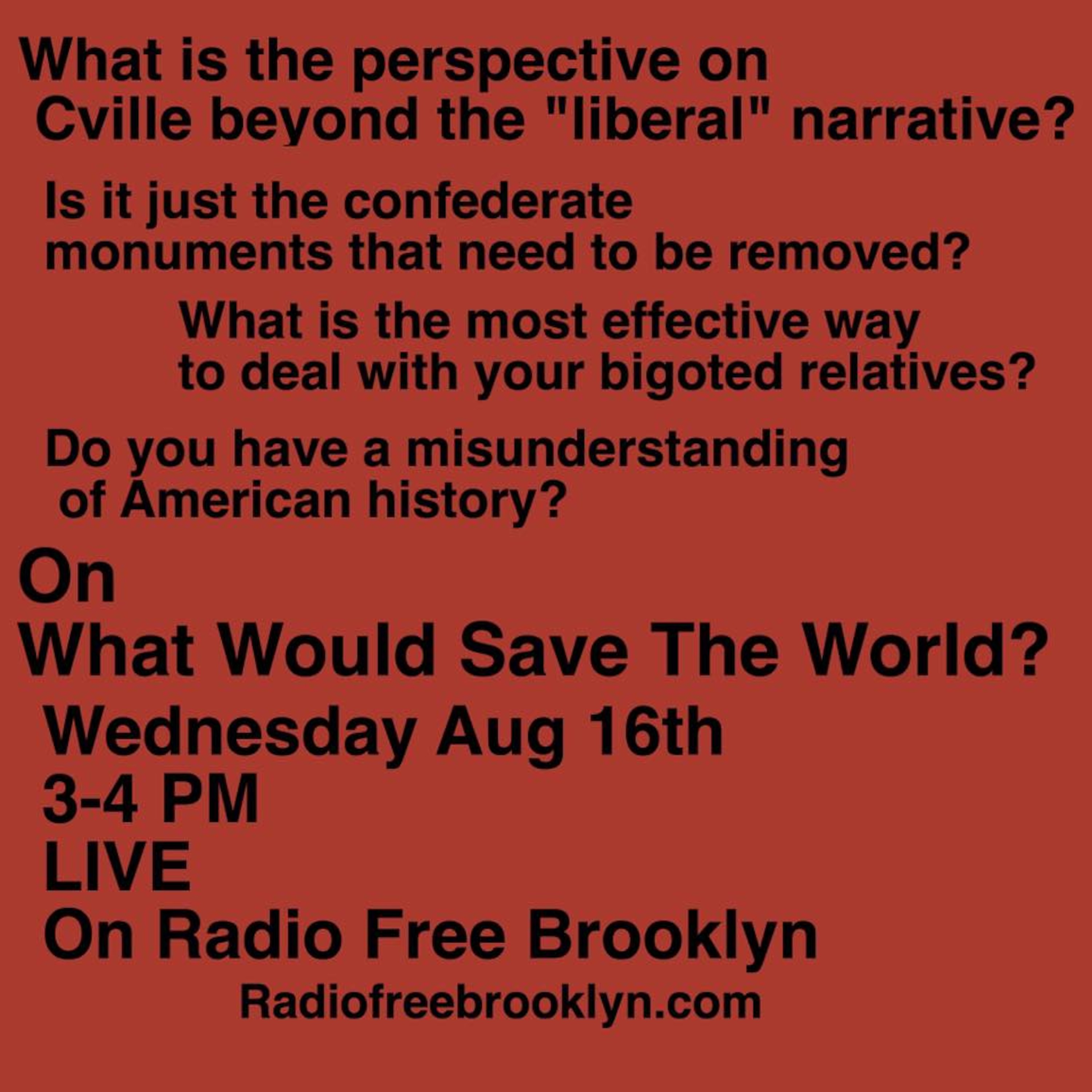 What Would Save the World?