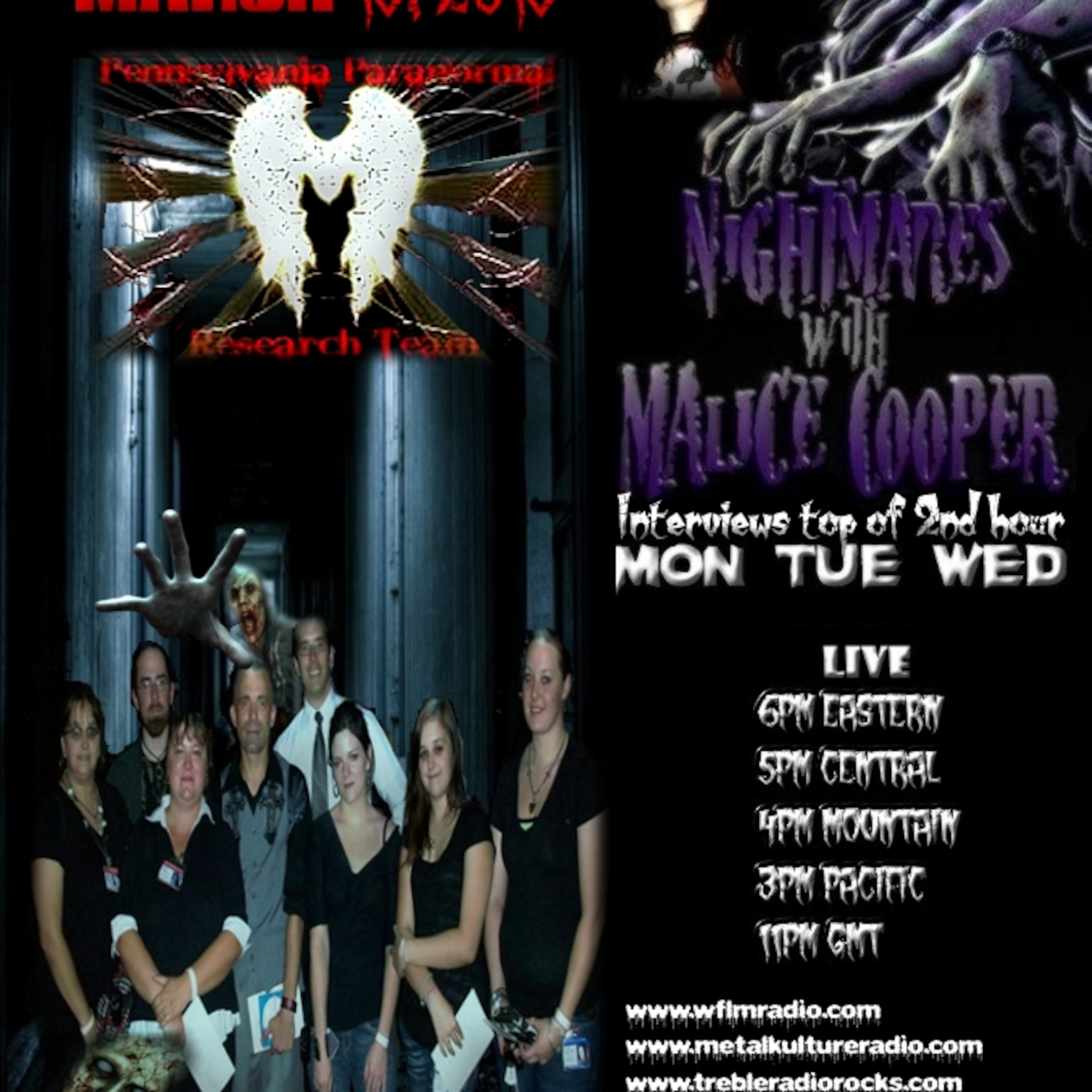 Nightmares with Malice Cooper - Pennsylvania Paranormal Research Team 03-13-13 episode artwork