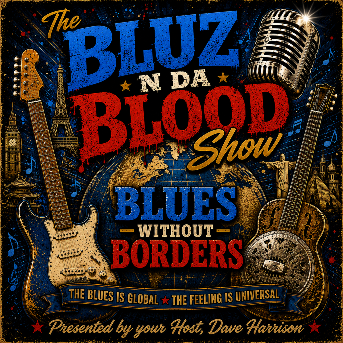 The BluzNdaBlood Show 502, Blues Without Borders! episode artwork