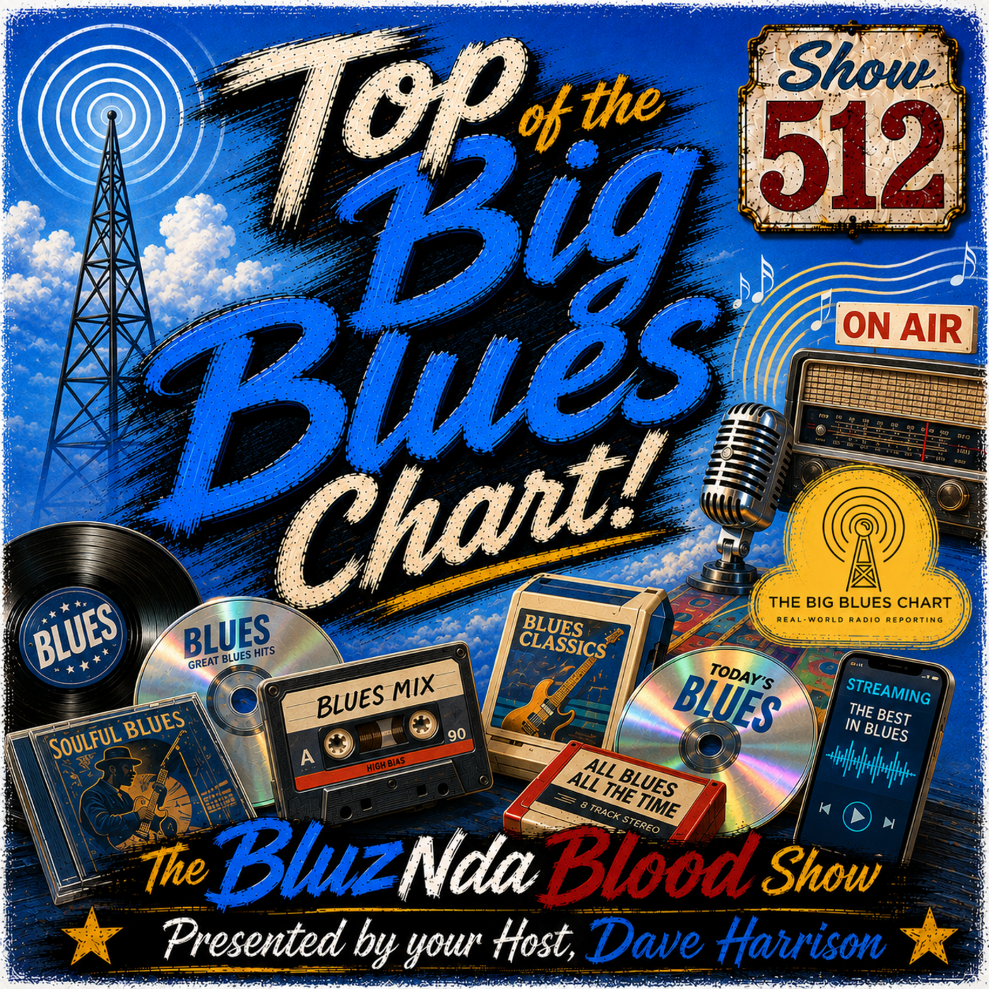 The BluzNdaBlood Show 512, Top of the Big Blues Chart! episode artwork