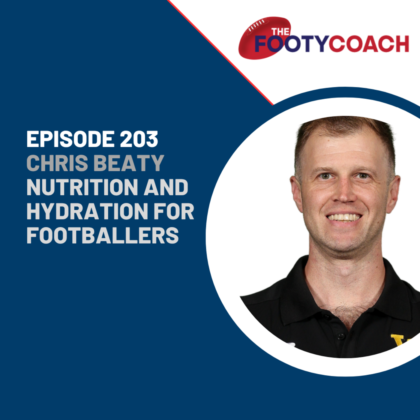 Episode 203: #203 Chris Beaty: Nutrition and Hydration for Footballers episode artwork