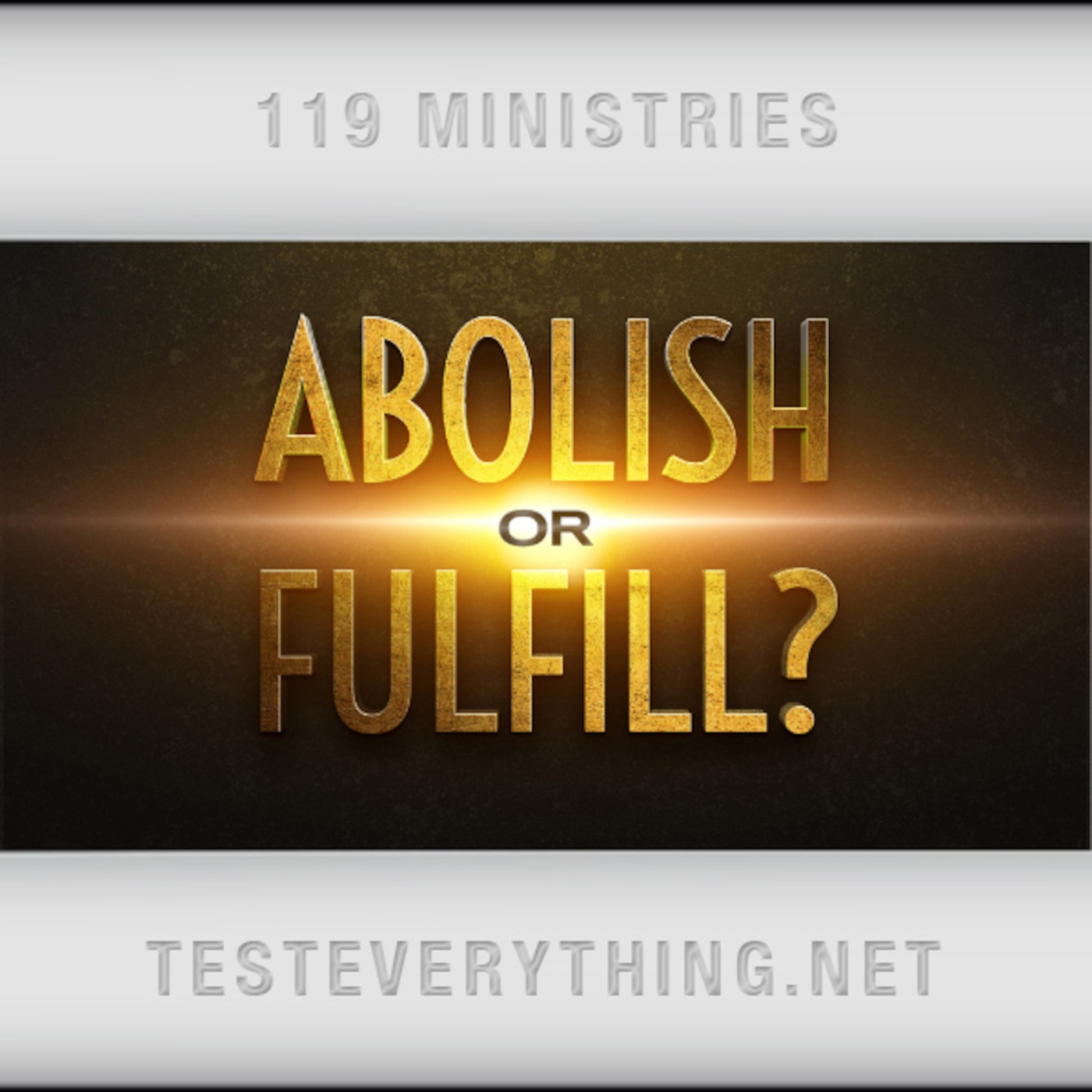 TE:  Abolish or Fulfill?