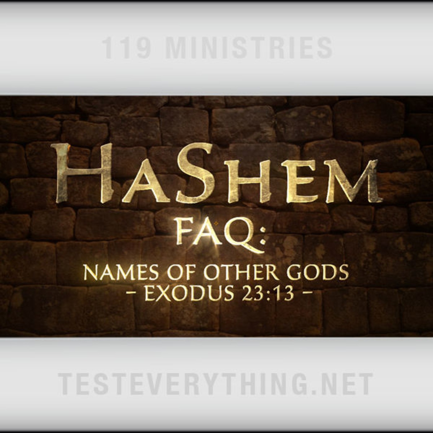 HaShem FAQ: Names of Other Gods - Exodus 23:13