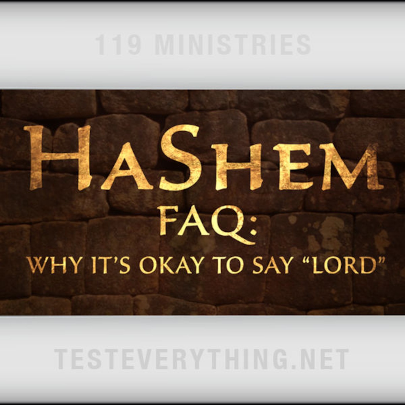 HaShem FAQ: Why It's Okay to Say 