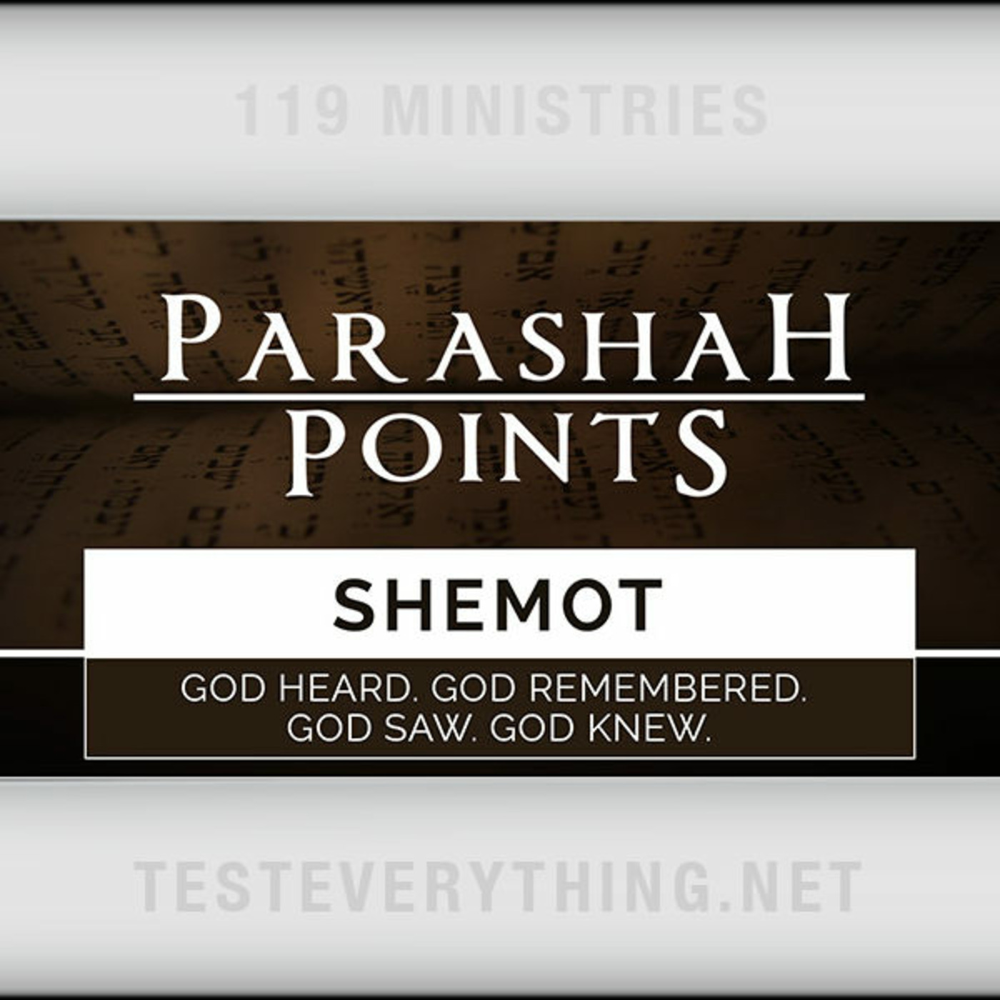 Parashah Points: Shemot - God heard. God remembered. God saw. God knew.