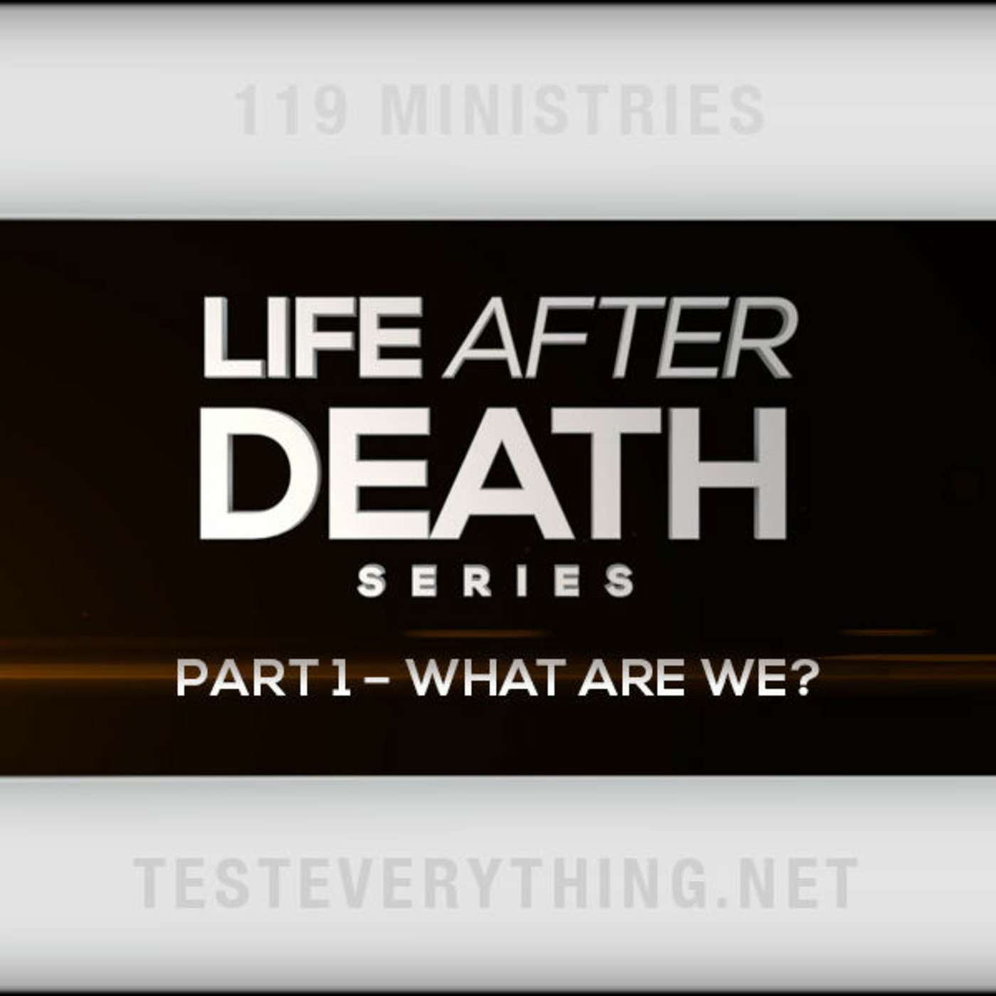 Life After Death: Part 1 - What Are We?