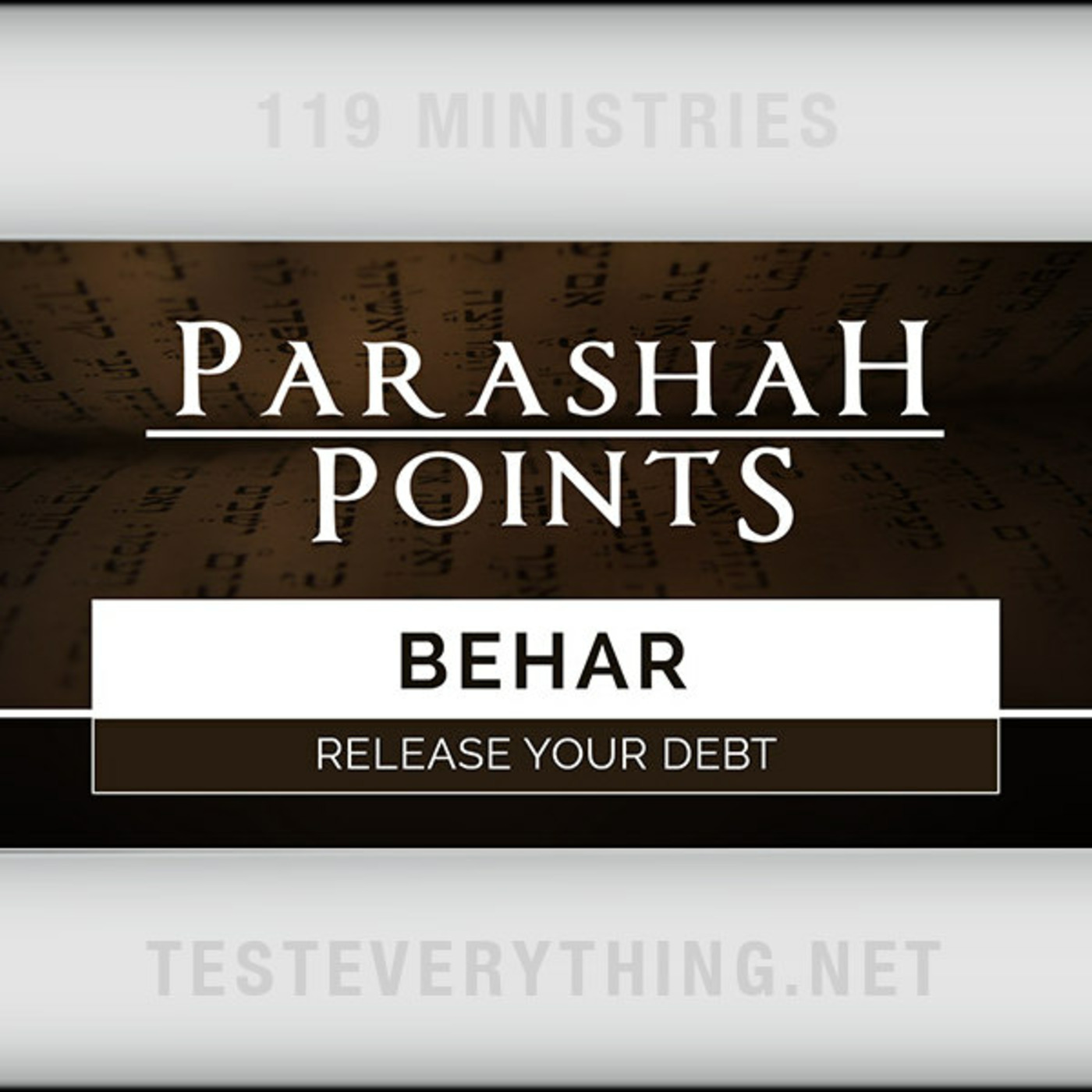 Parashah Points: Behar - Release Your Debt