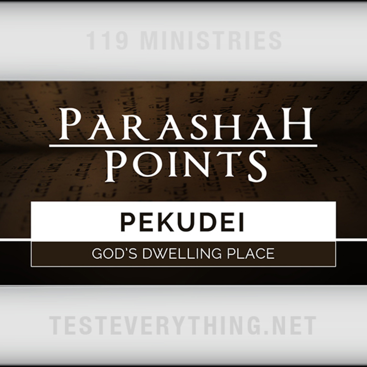 Parashah Points: Pekudei - God's Dwelling Place