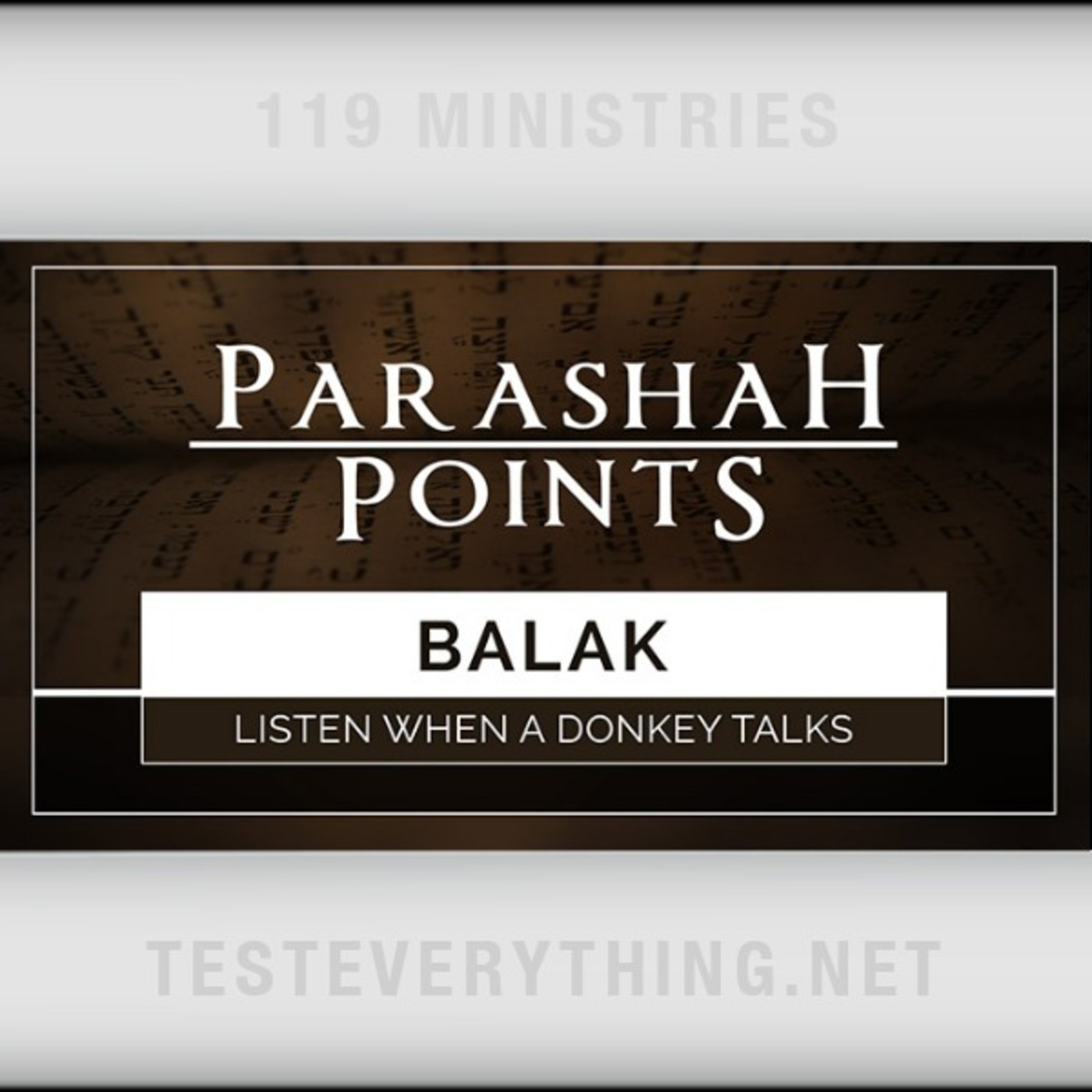 Parashah Points: Balak - Listen When A Donkey Talks